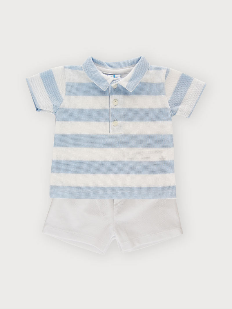 Boy Set Polo Rayas