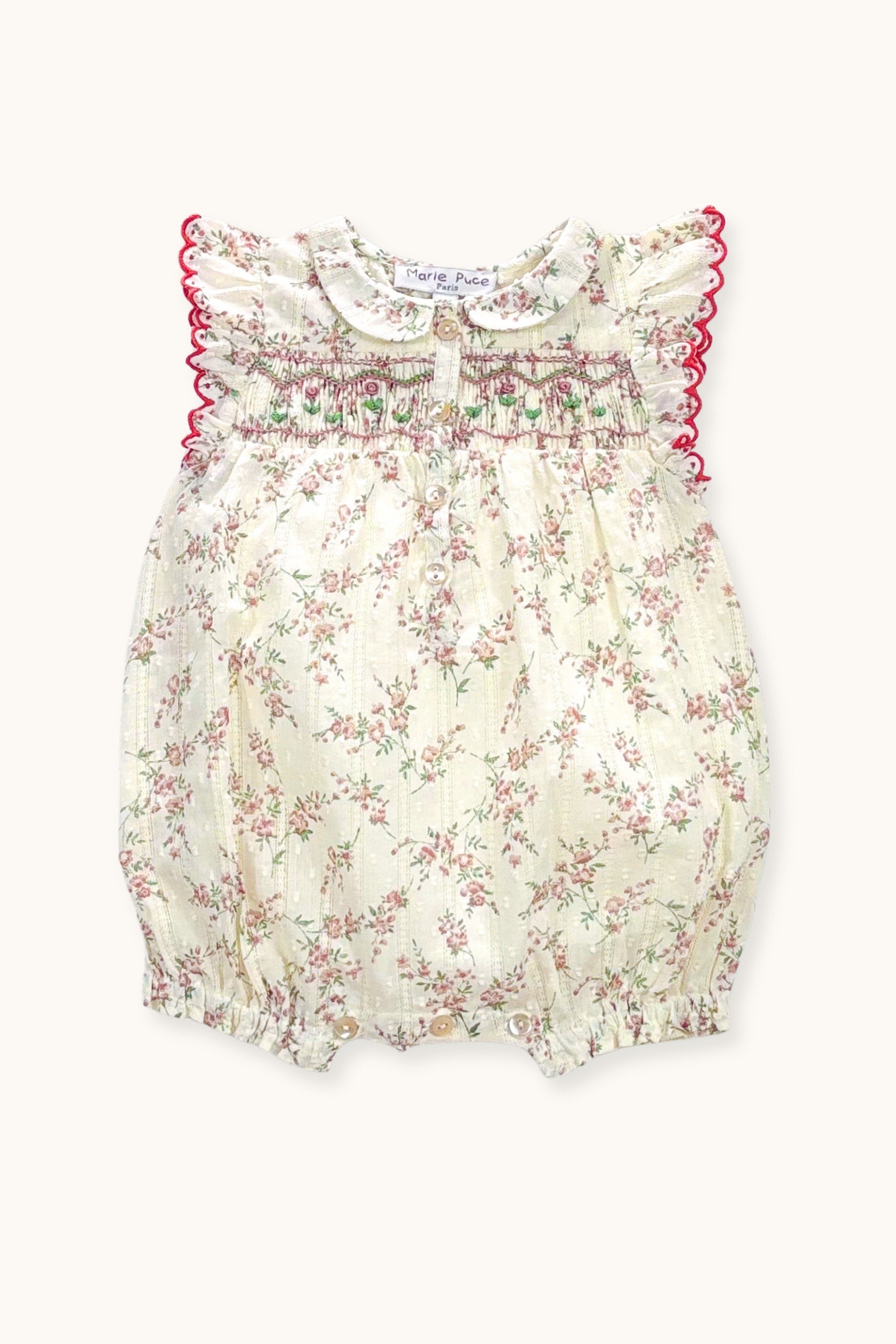 Marie Puce 'Agata Roses' Romper