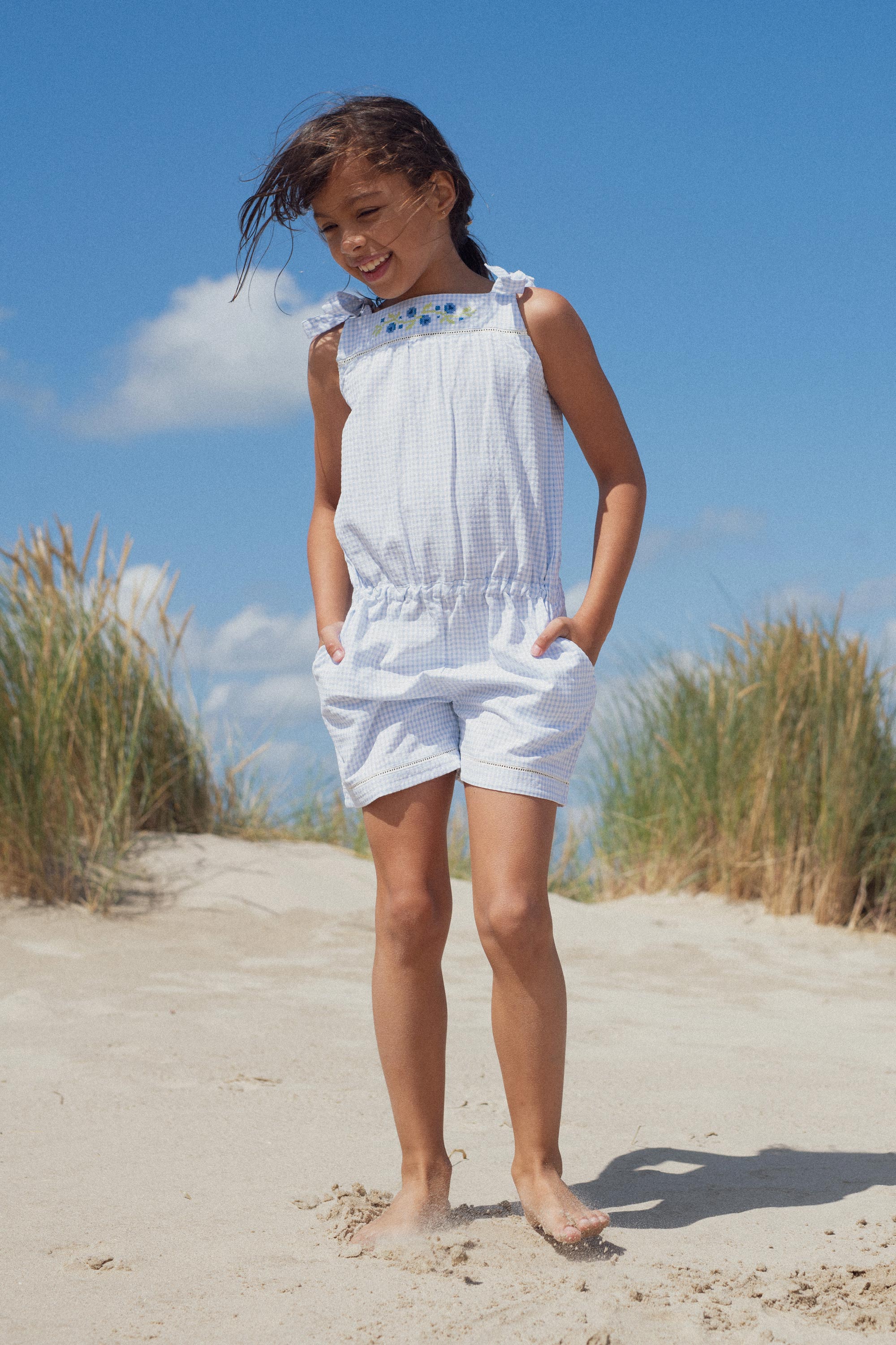 Marie Puce 'Grace Vichy' Jumpsuit