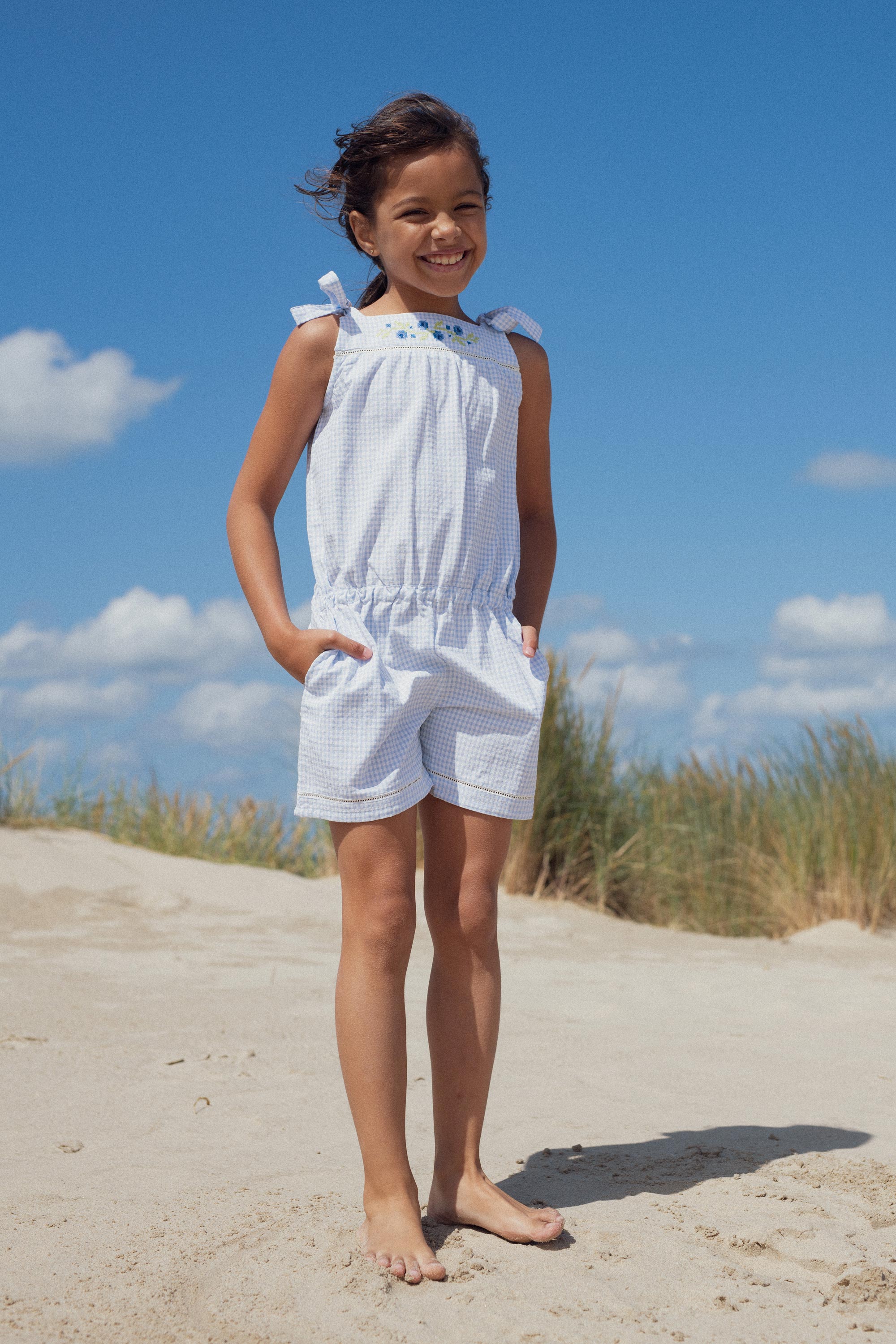 Marie Puce 'Grace Vichy' Jumpsuit