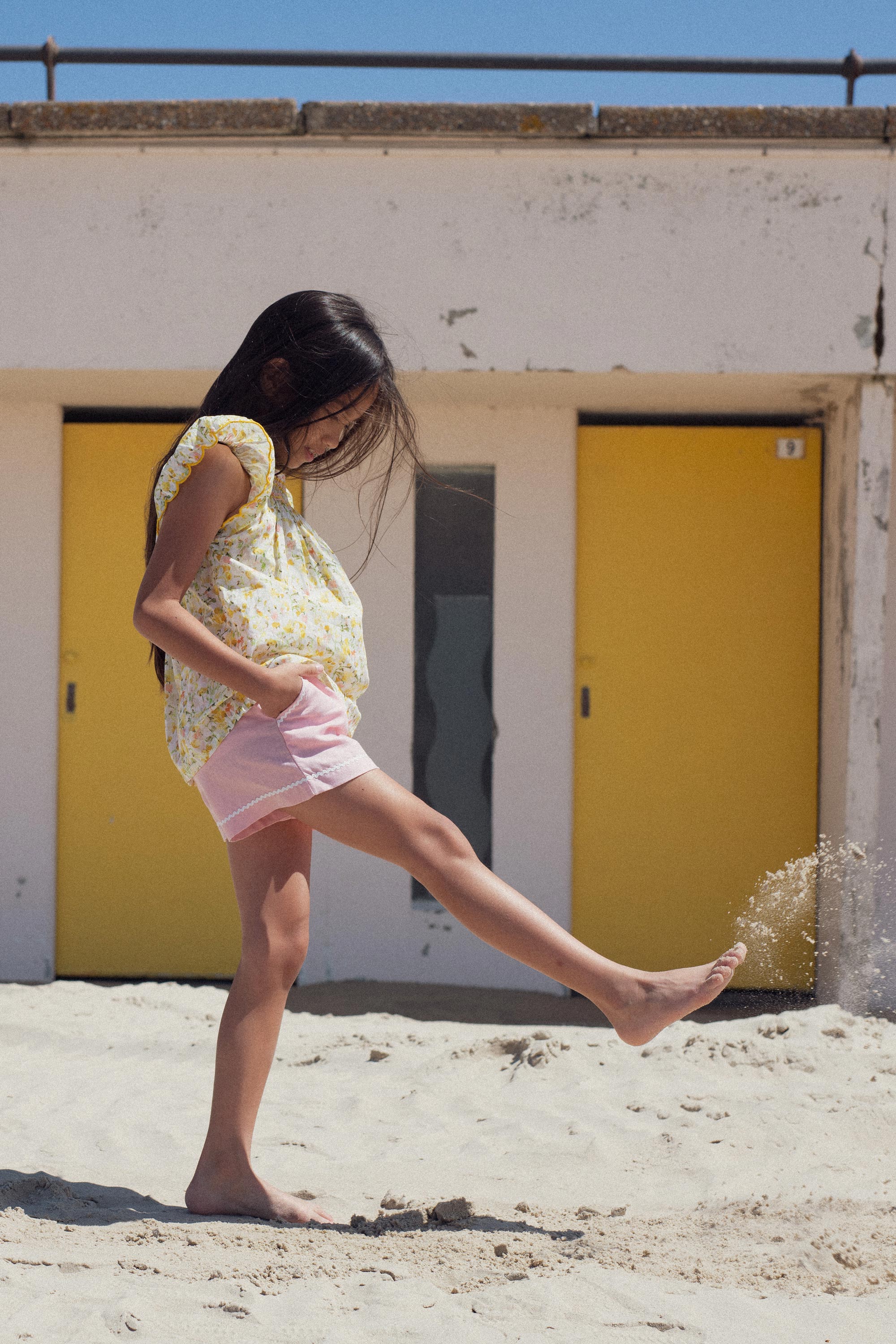 Marie Puce 'Paloma Link' Short Set