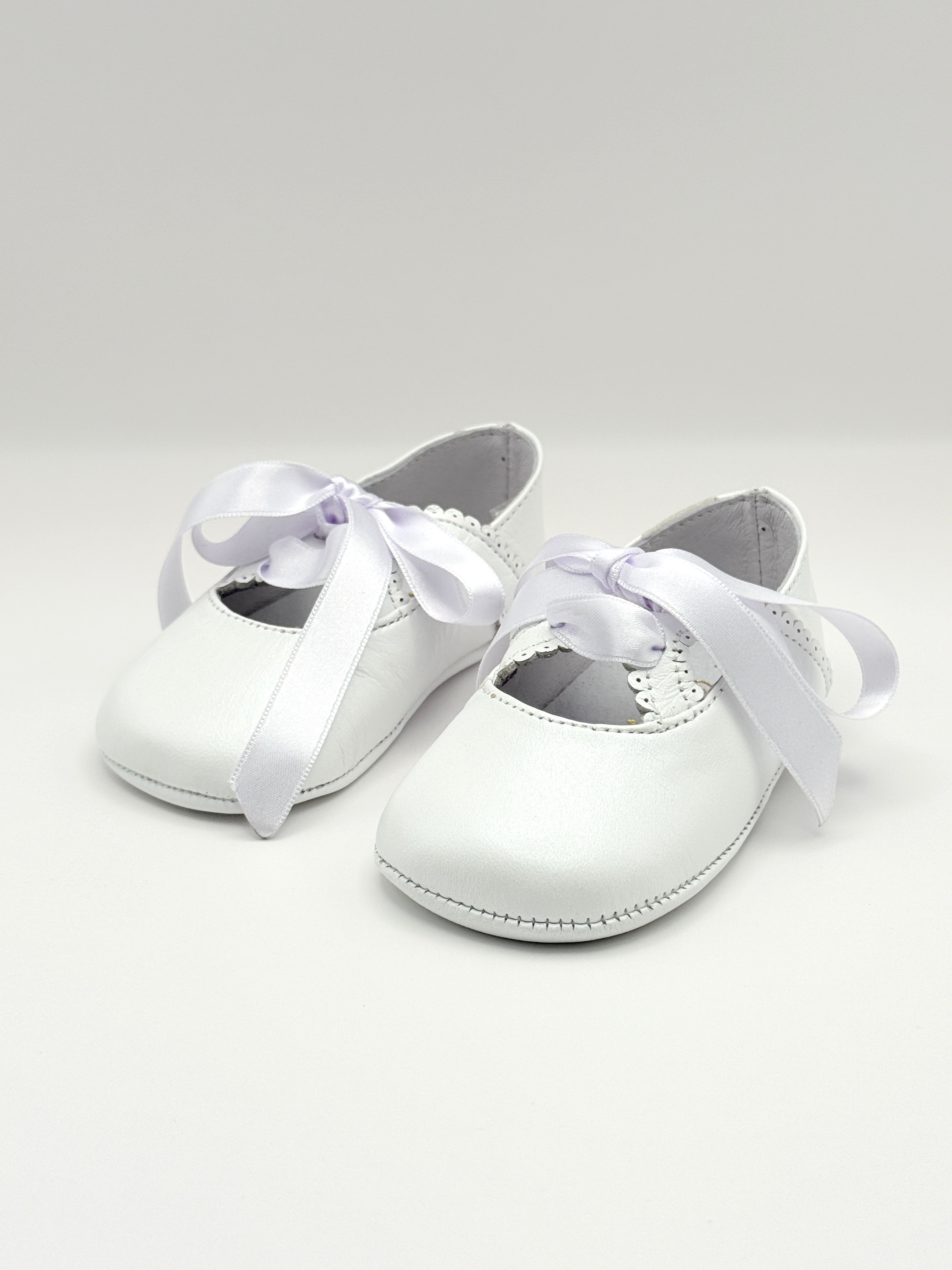 Crib Shoe Mary Jane Silk White