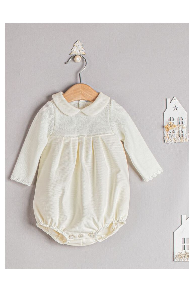 Knit Romper Hueso Winter