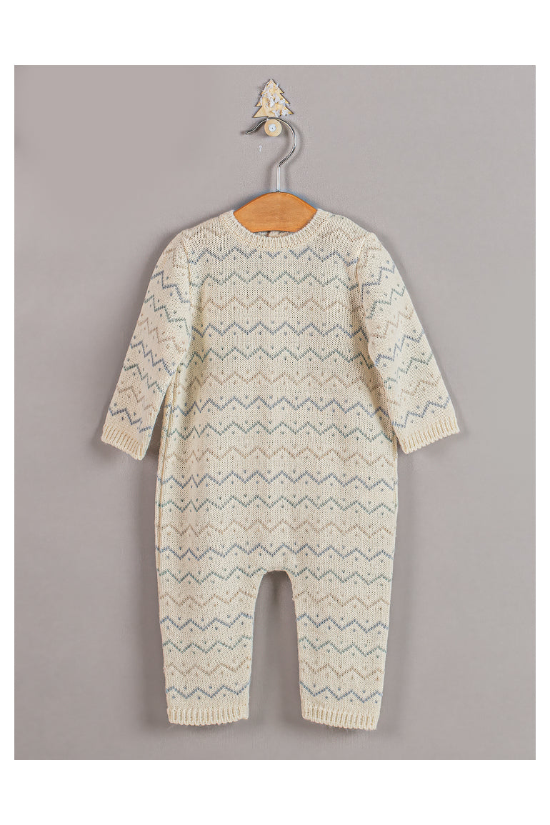 Knit Romper Zigzag