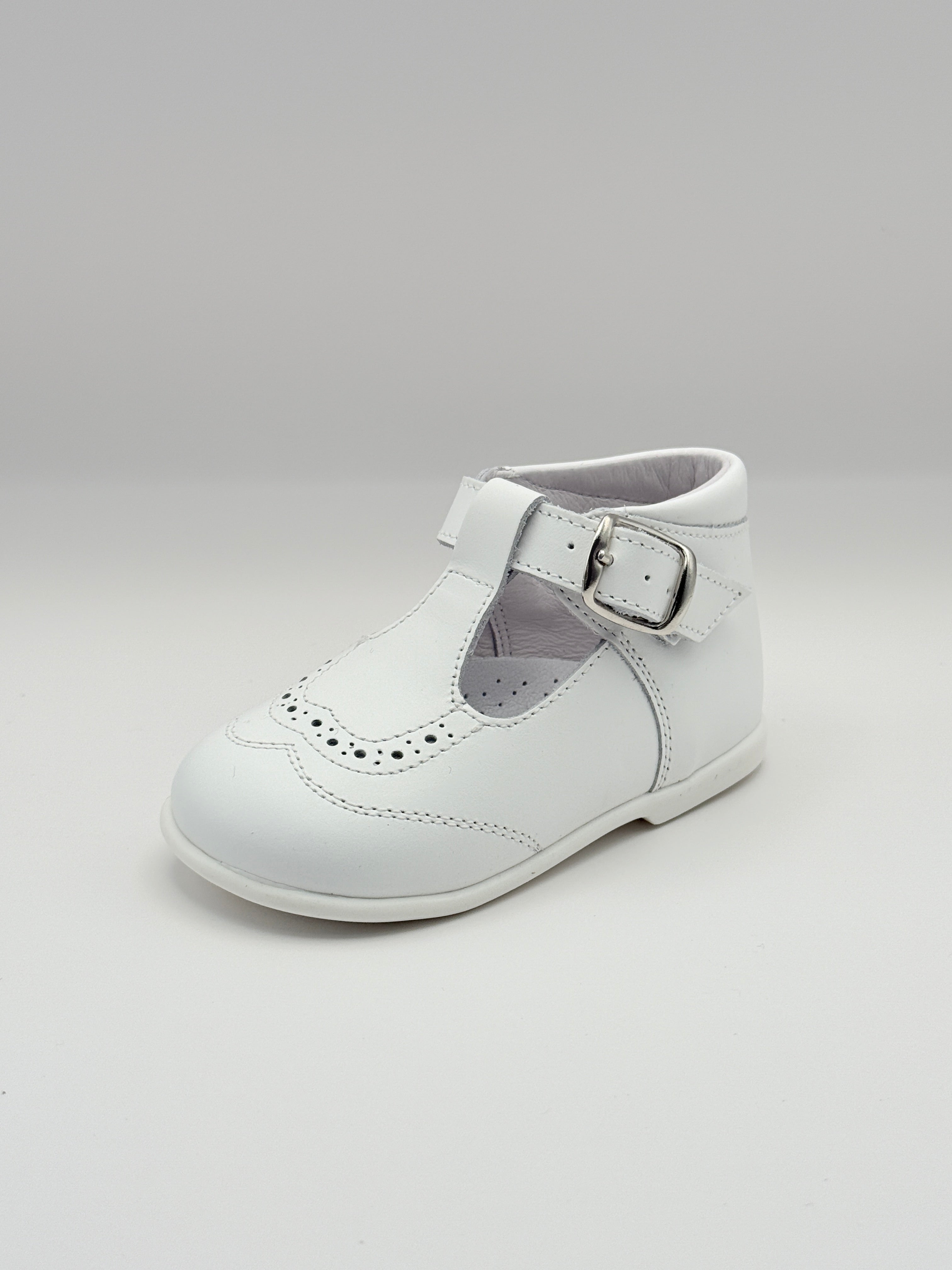 T-Bar Booties White
