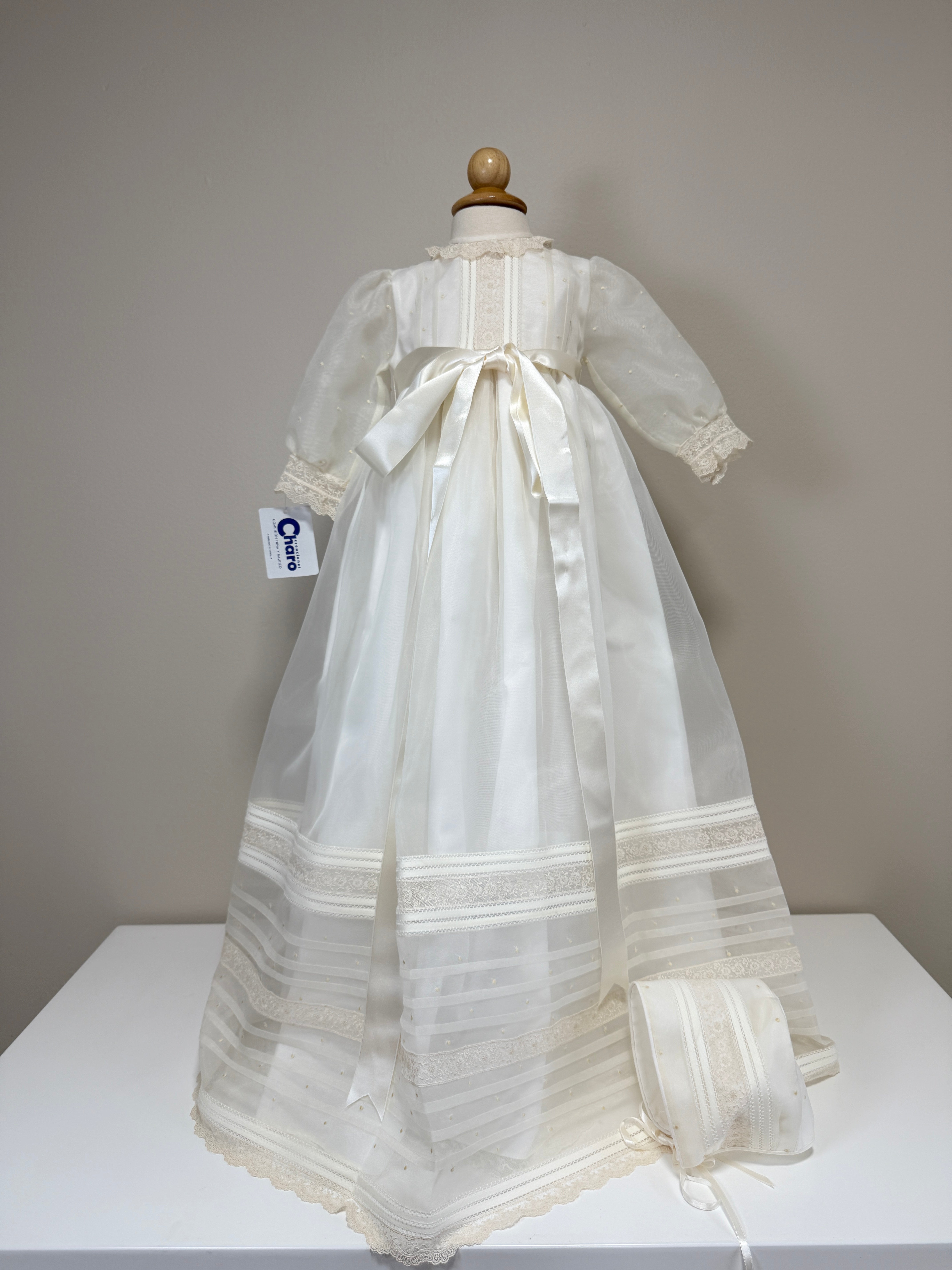 Christening Gown Mercedes- 2pc