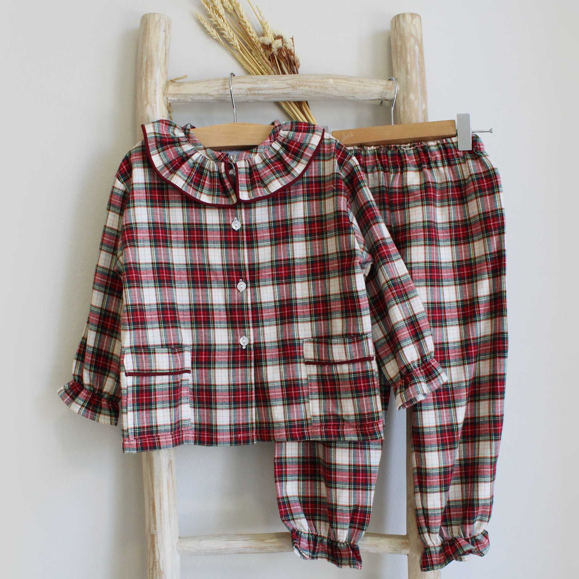 Pajama Tartan Girl- 2pc