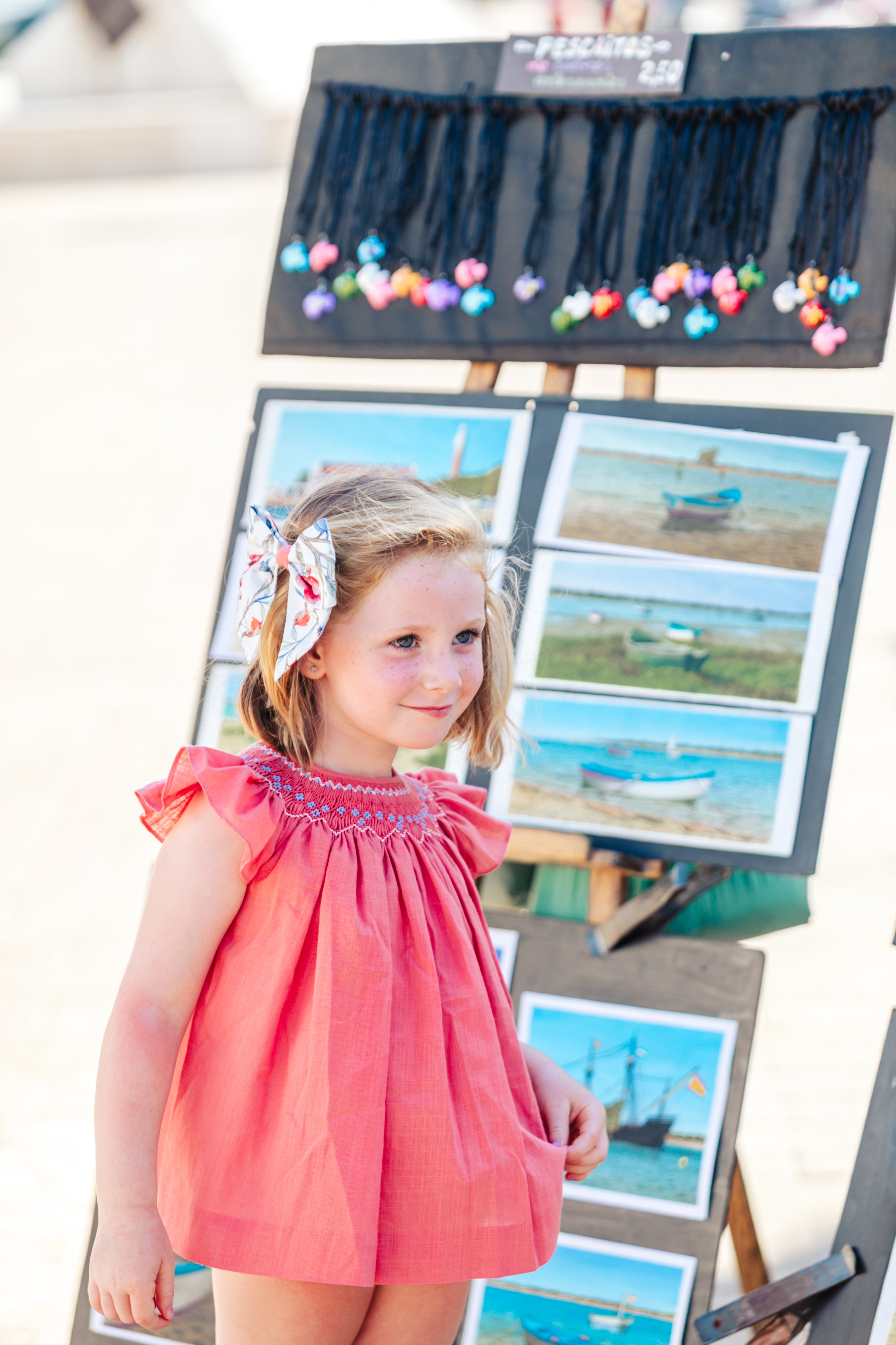 Smock Set 'Manzana' Coral