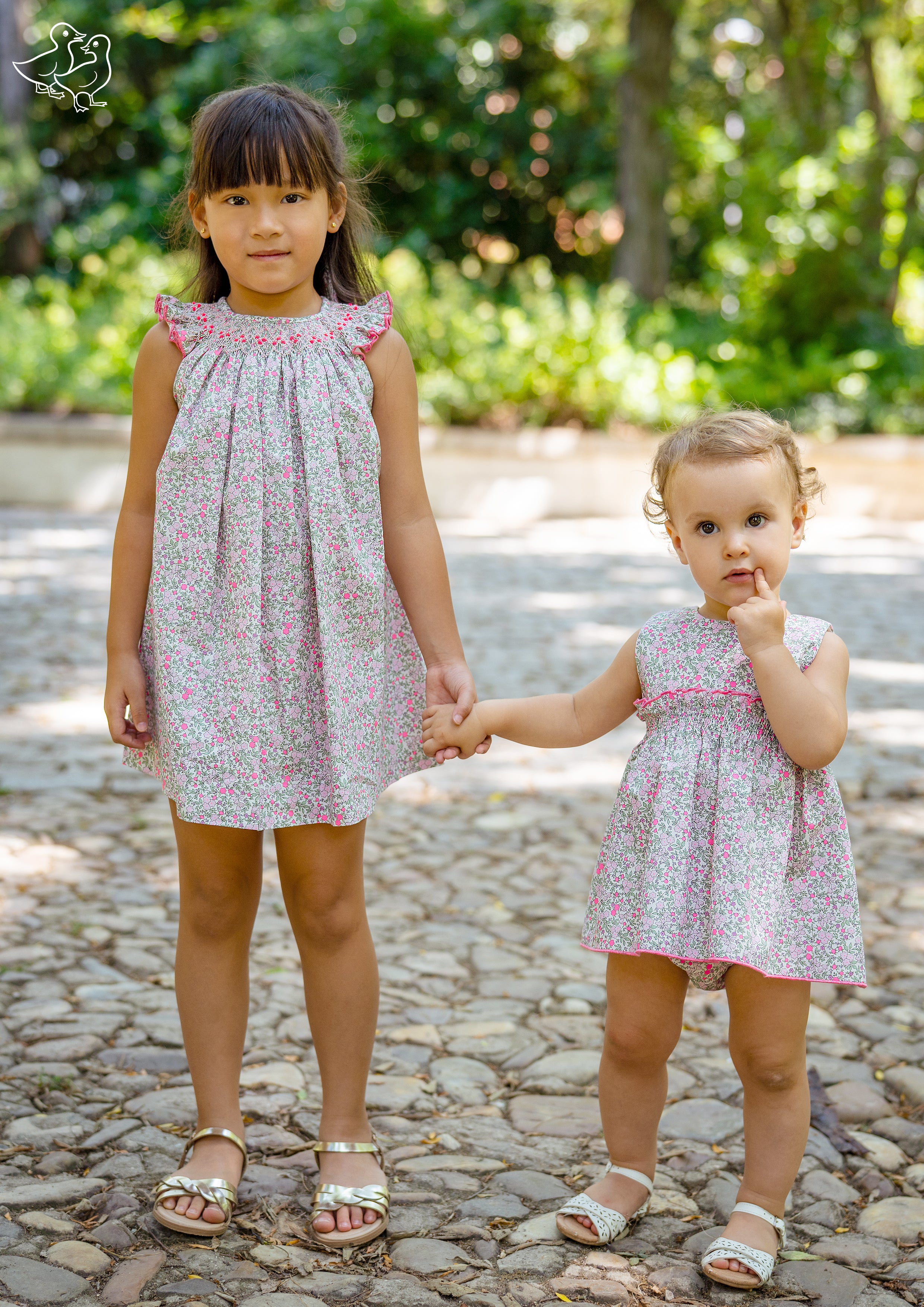 Smock Dress 'Neon Bloom'