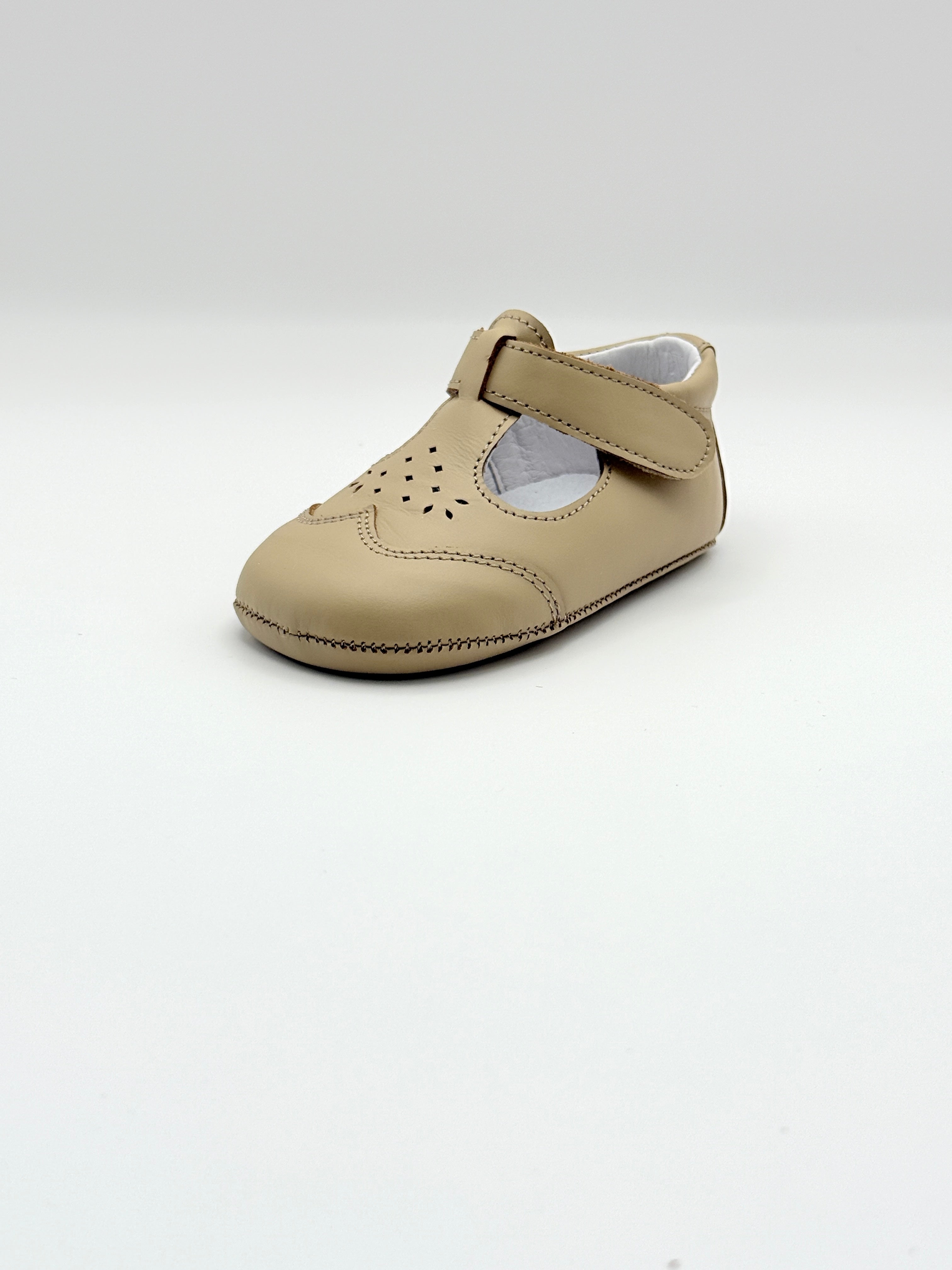 Crib Shoe T-Strap Stone Piedra