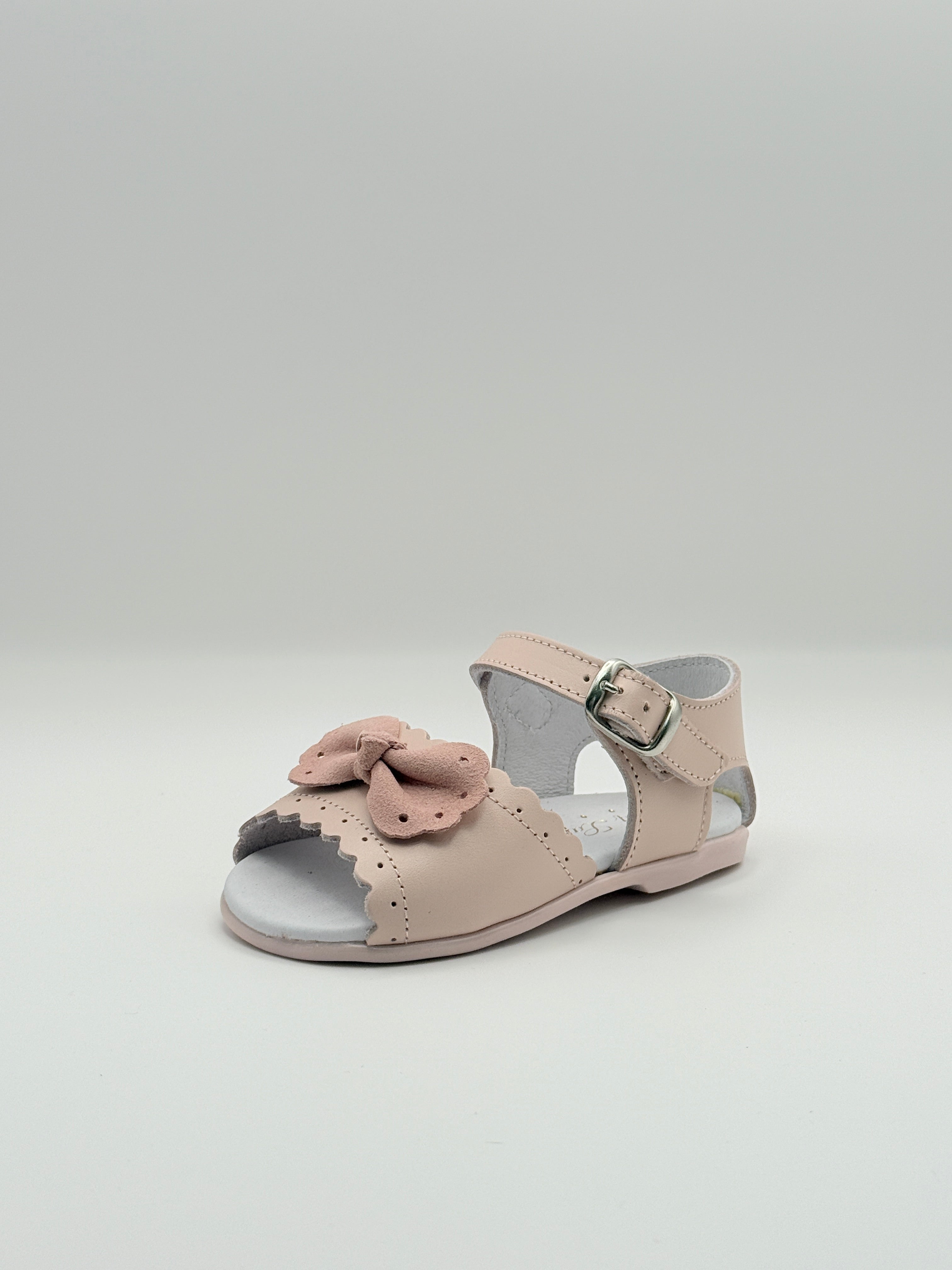 Sandal Scalloped Bow Pink