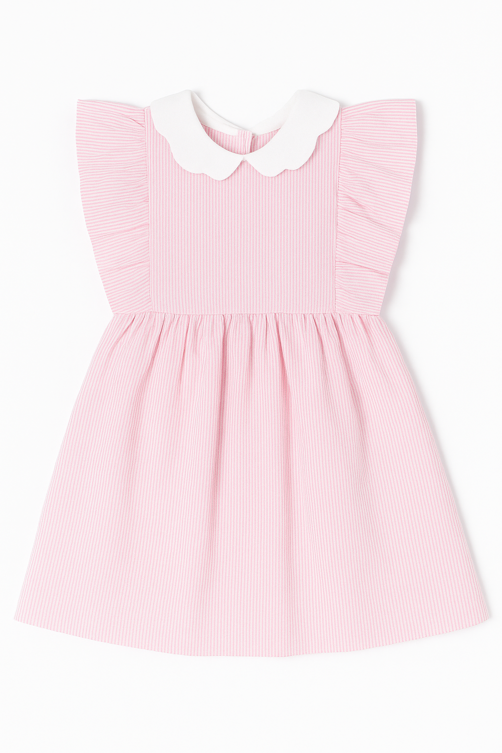 Linen Dress Pink Stripes