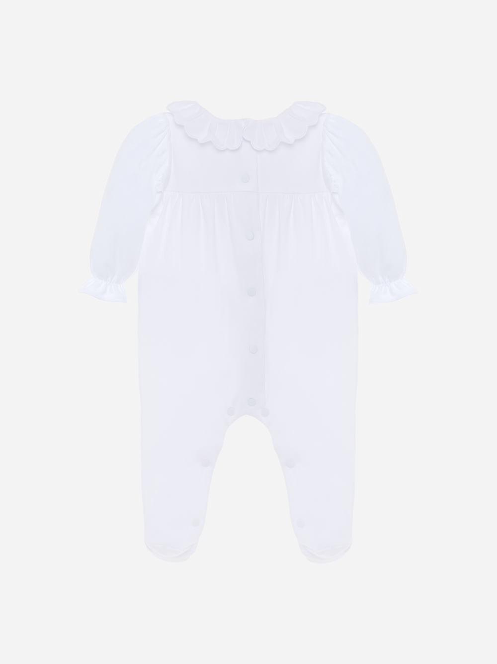 White English embroidery babygrow