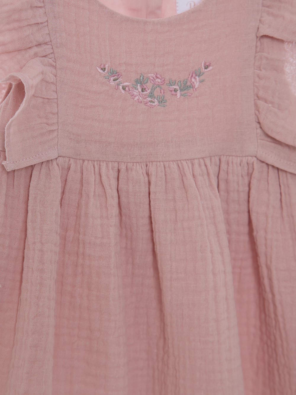 Dusty Pink Dress with Embroidery