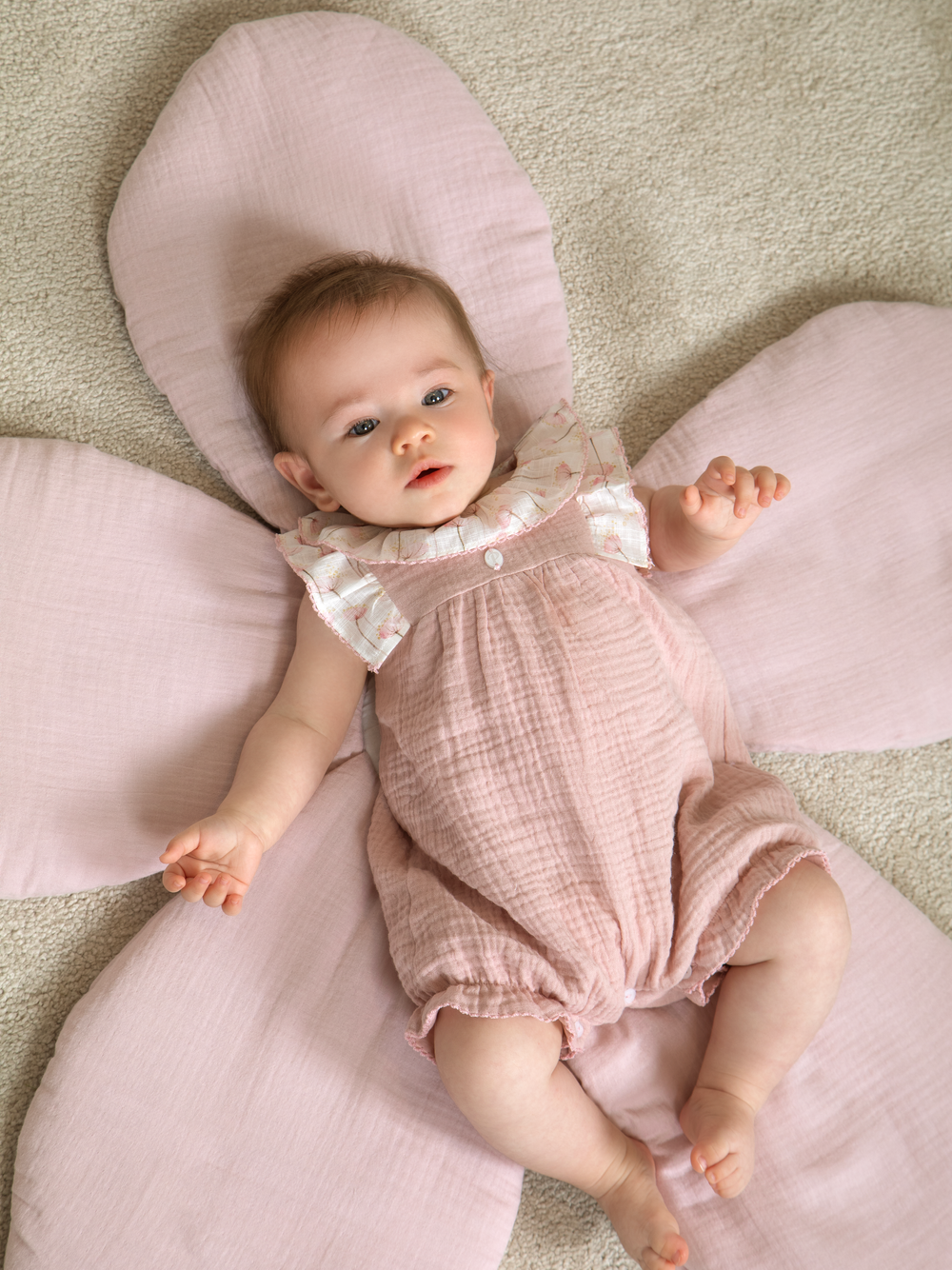 Dusty Pink Cotton Romper