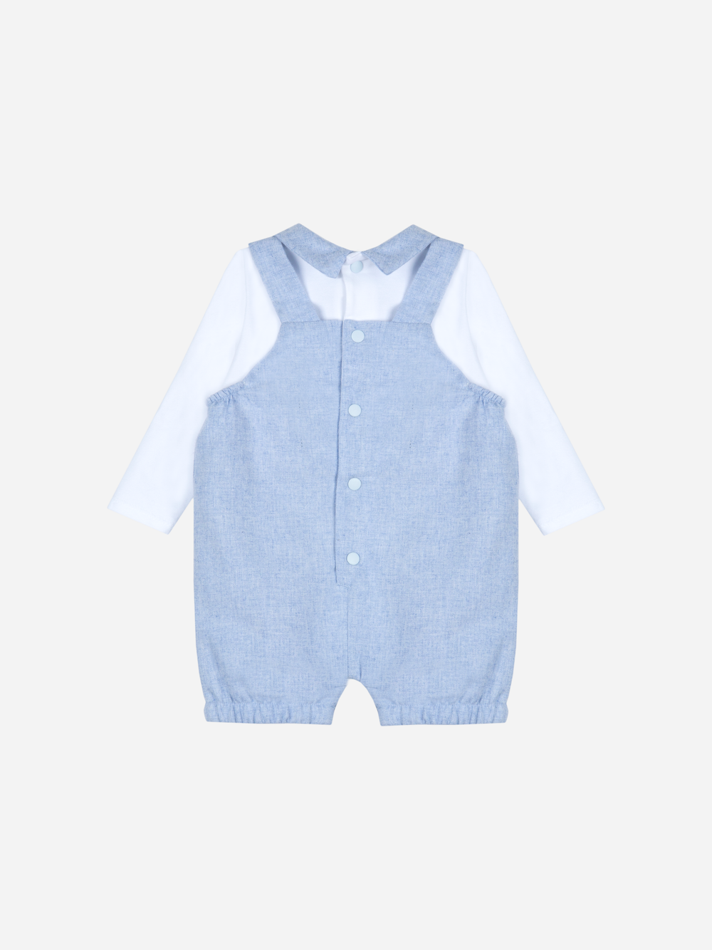Blue and White Romper