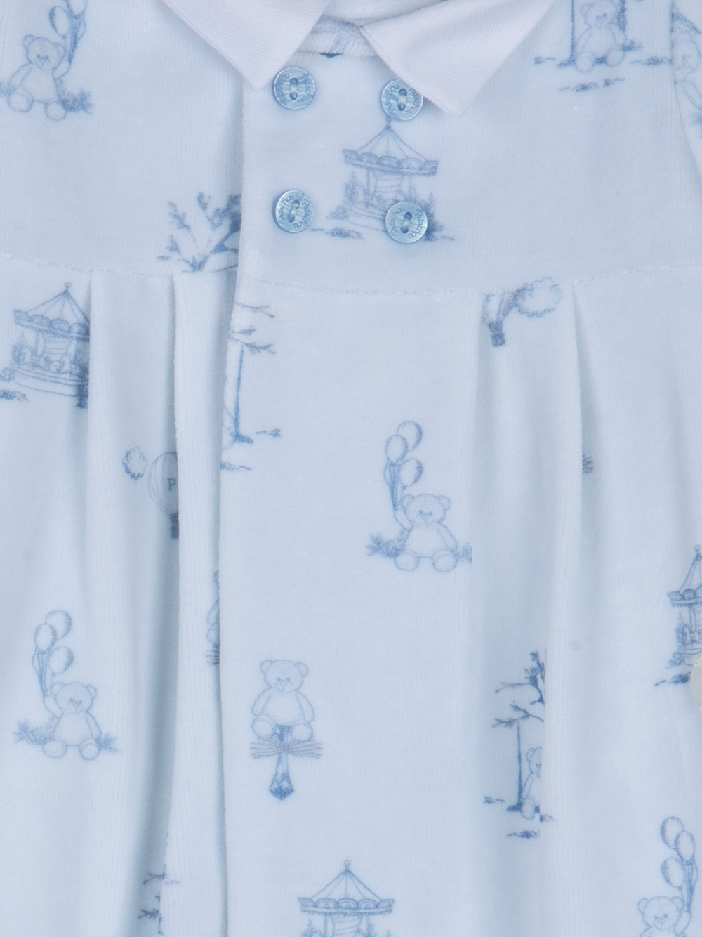 Babygrow Toile de Jouy Blue