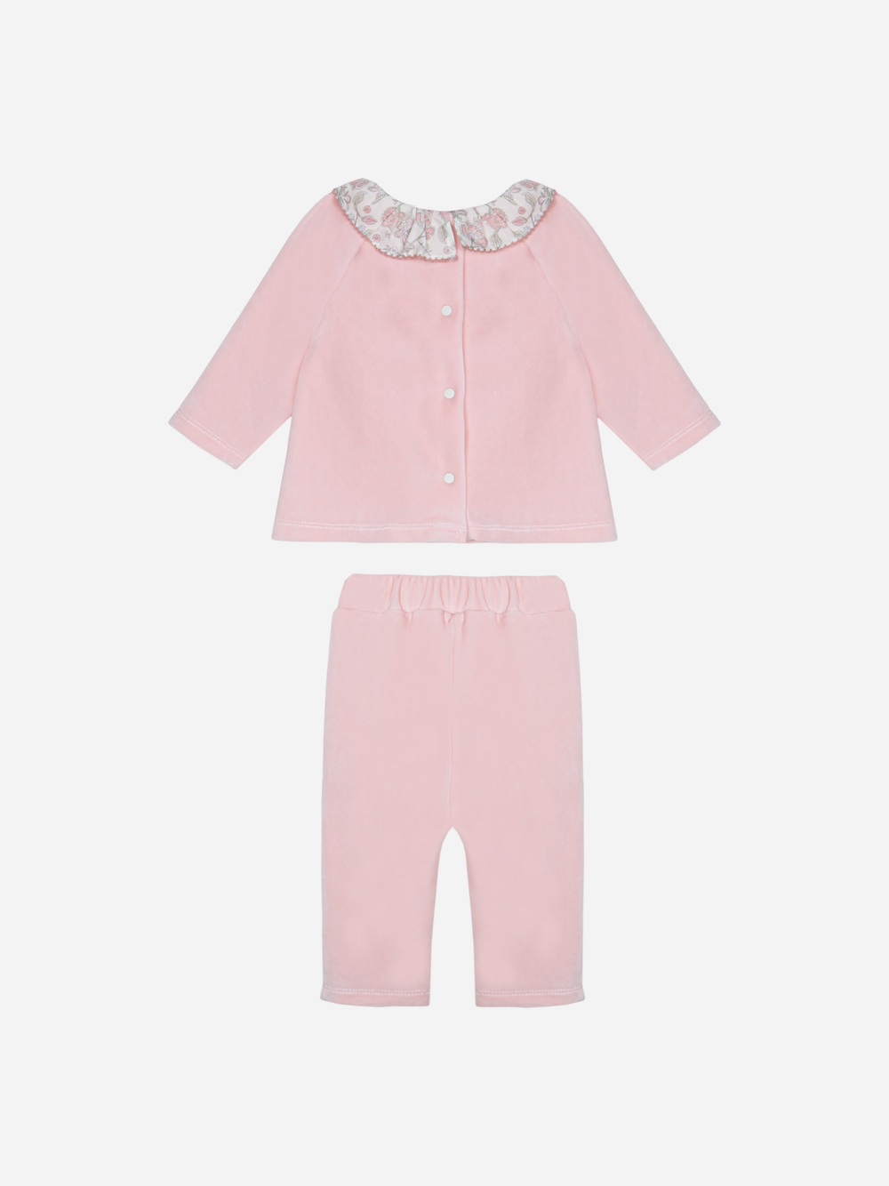 Pink Jersey Velour Set