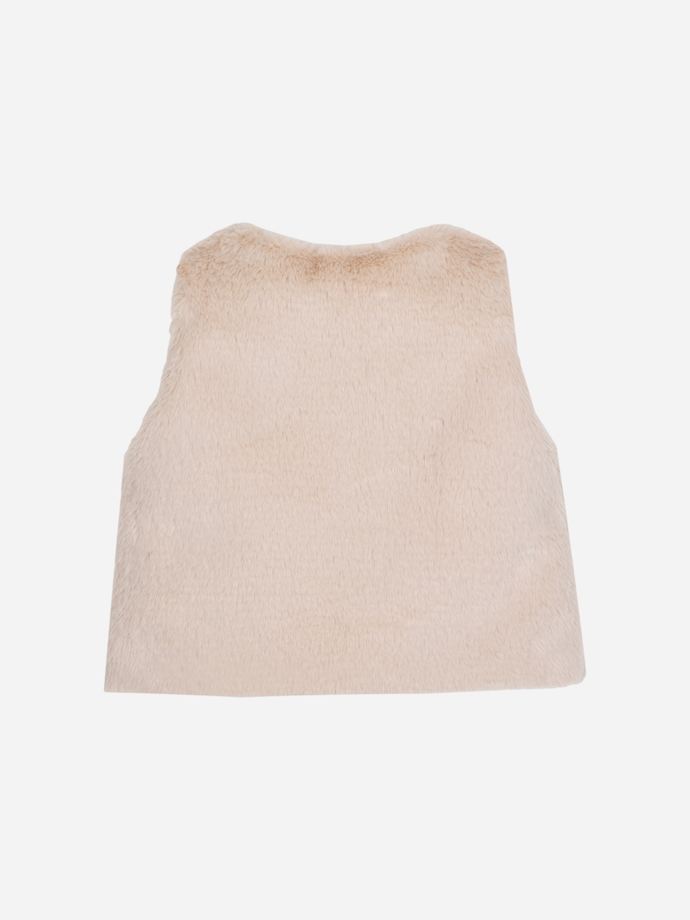 Beige Fur Vest