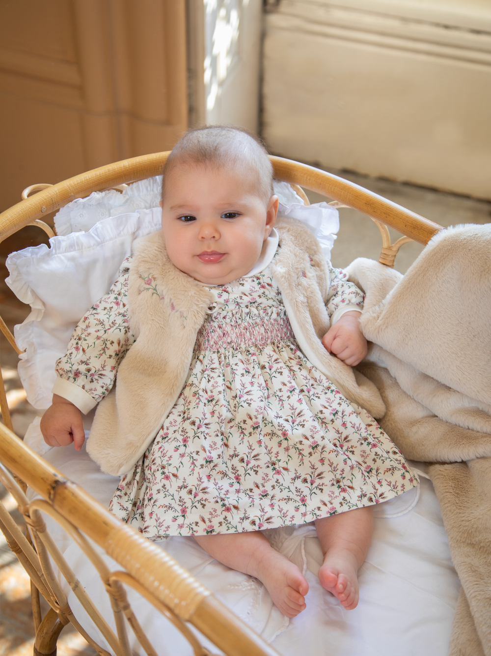 Beige Fur Vest