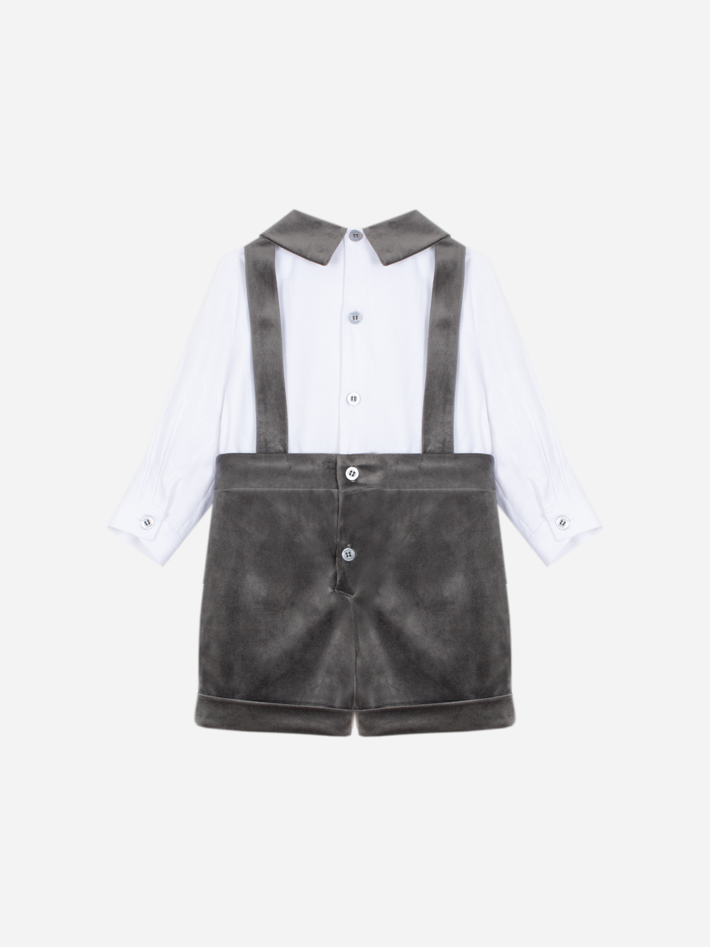 Dark Grey Velour Outfit