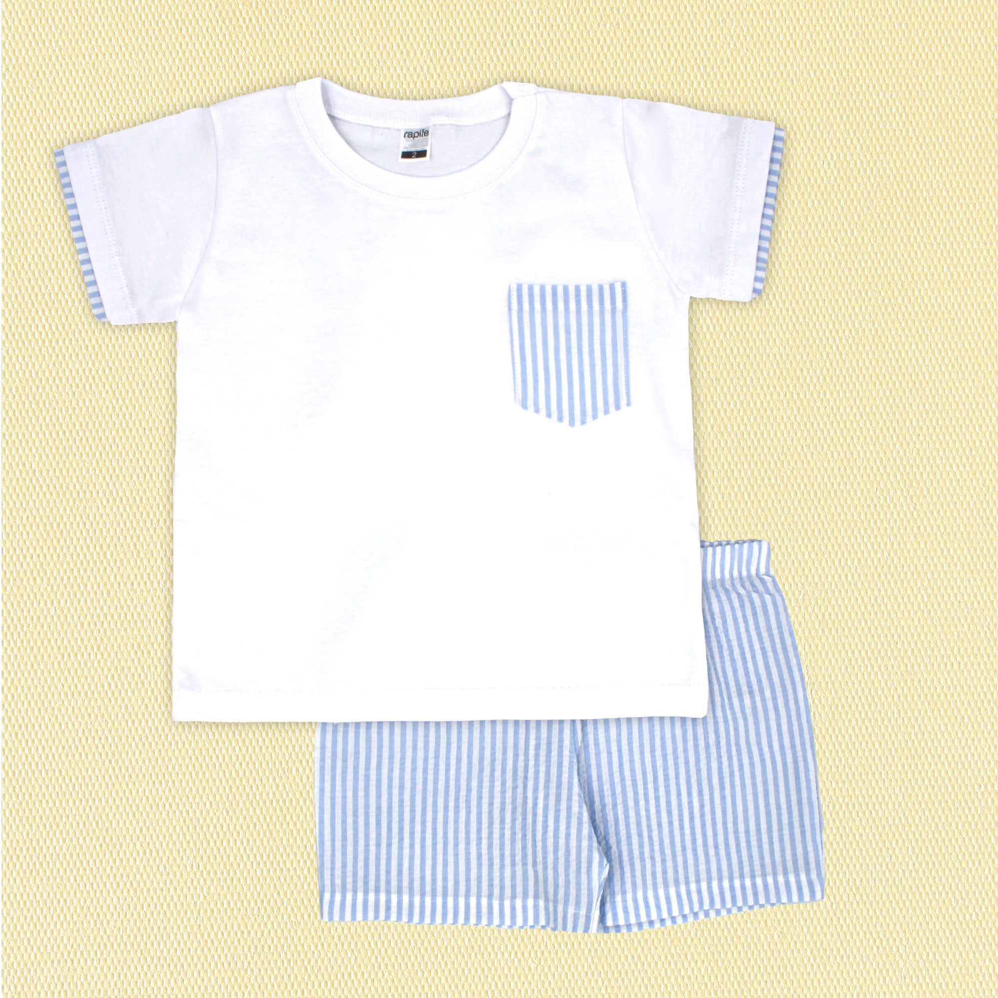 Boy Set 'Seersucker Stripes'