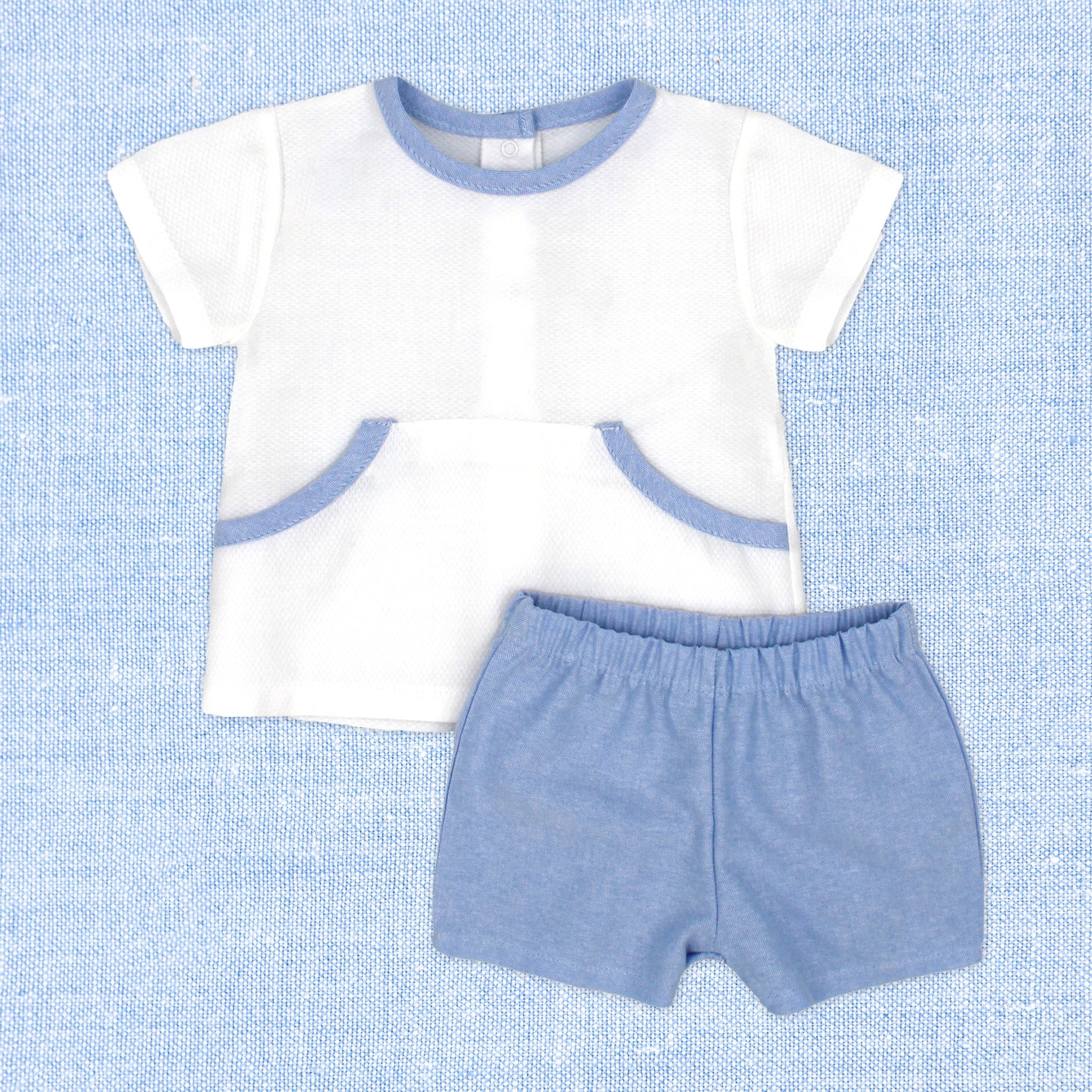 Short Set 'Piquet Blue'