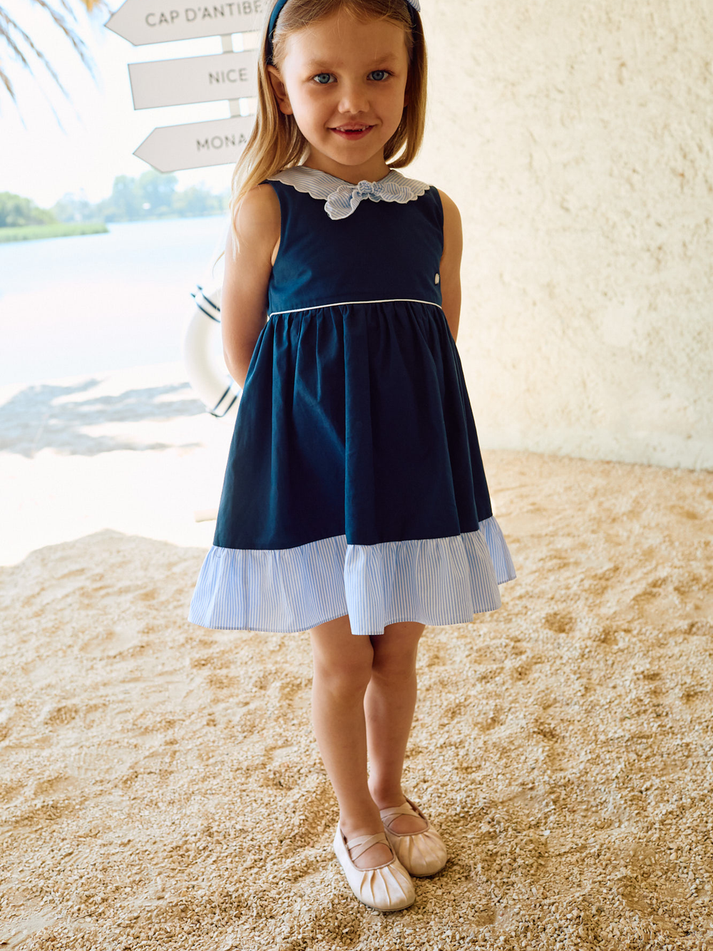 Dress 'Striped Collar'