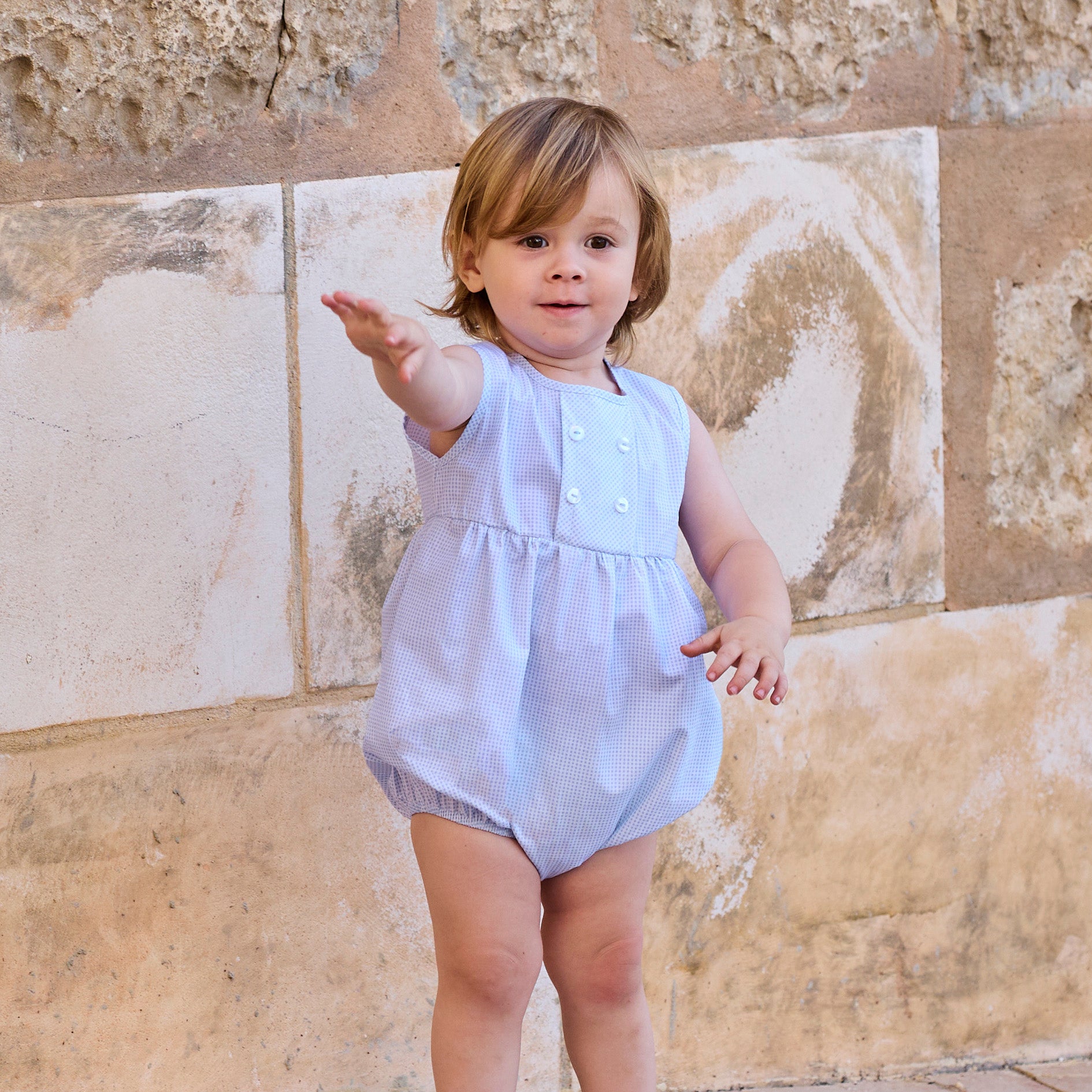 Romper 'Popelin' Blue