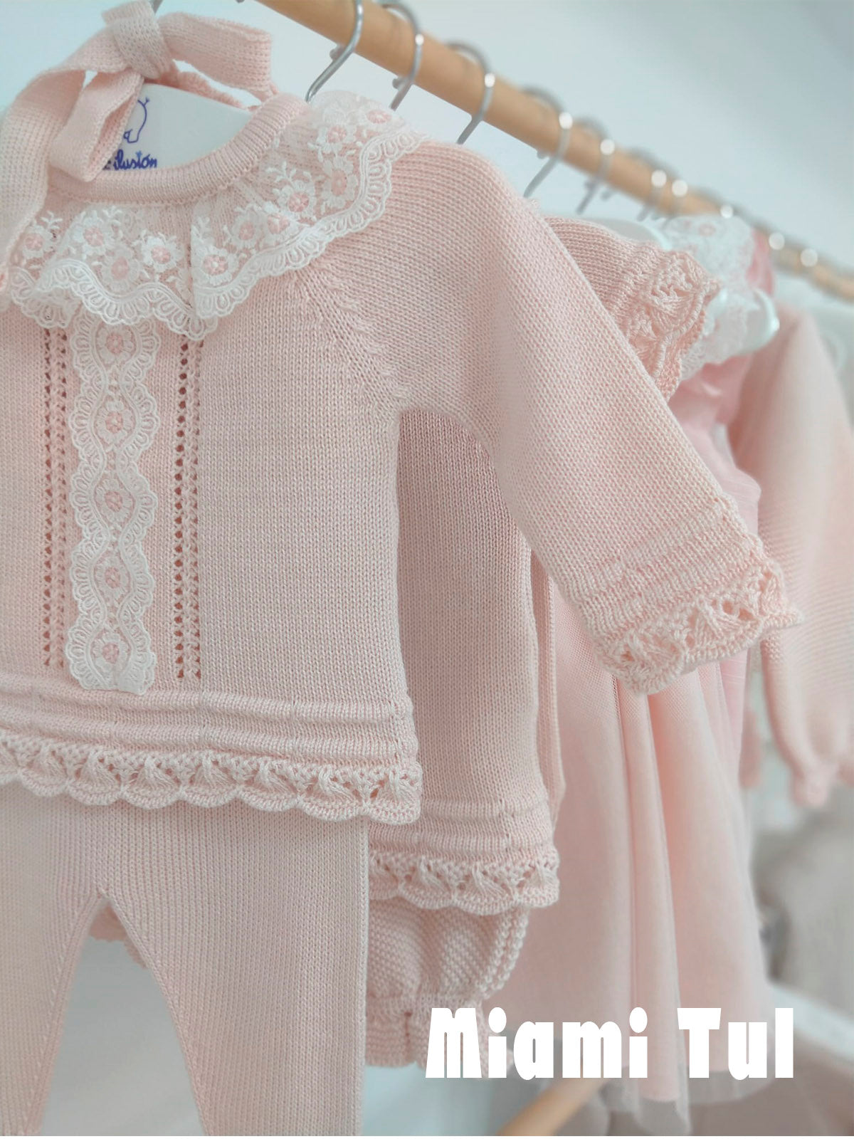 Knit Set 'Miami' Lace Nude Pink