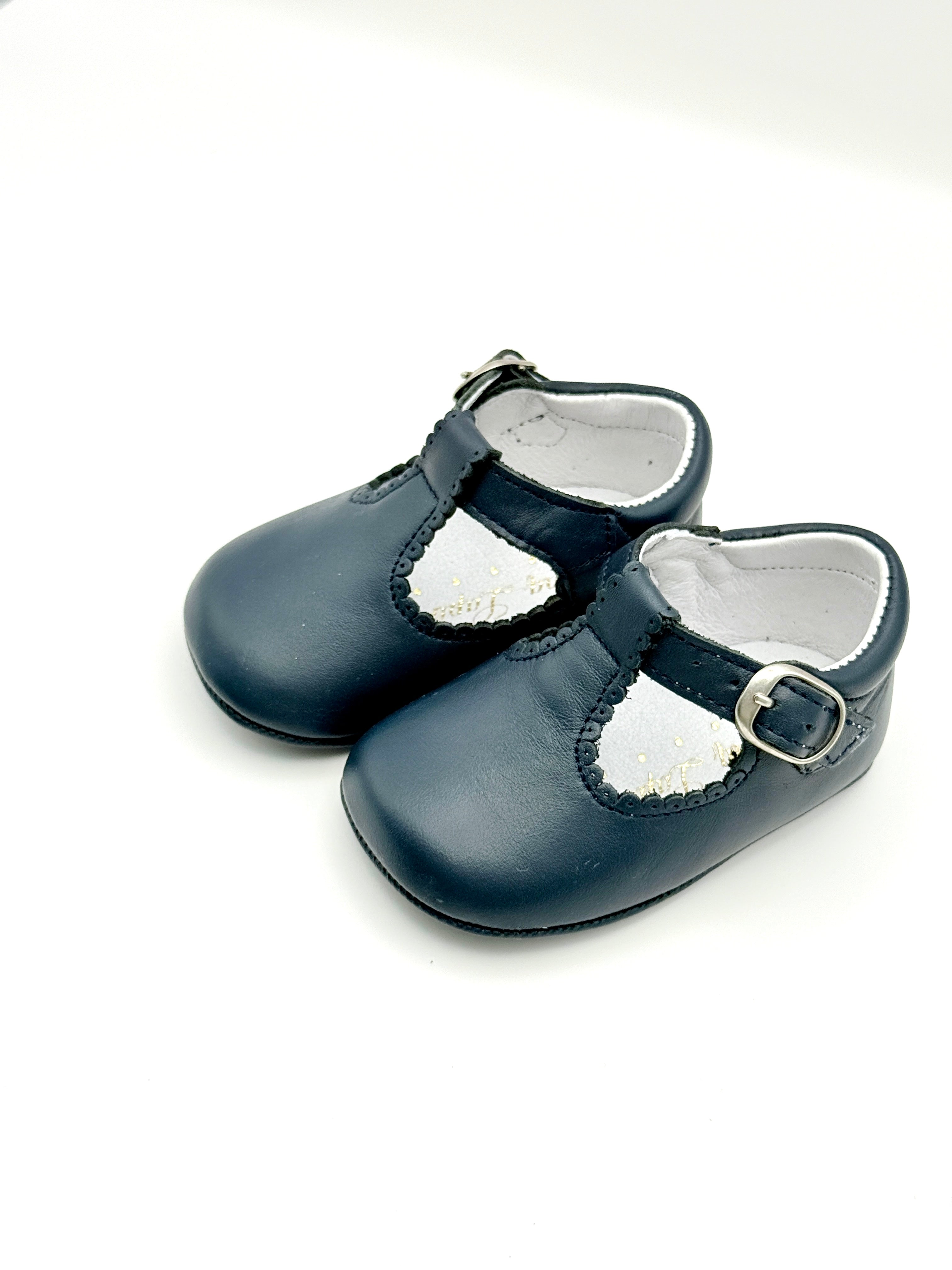 Crib Shoe T-Strap Napa Navy
