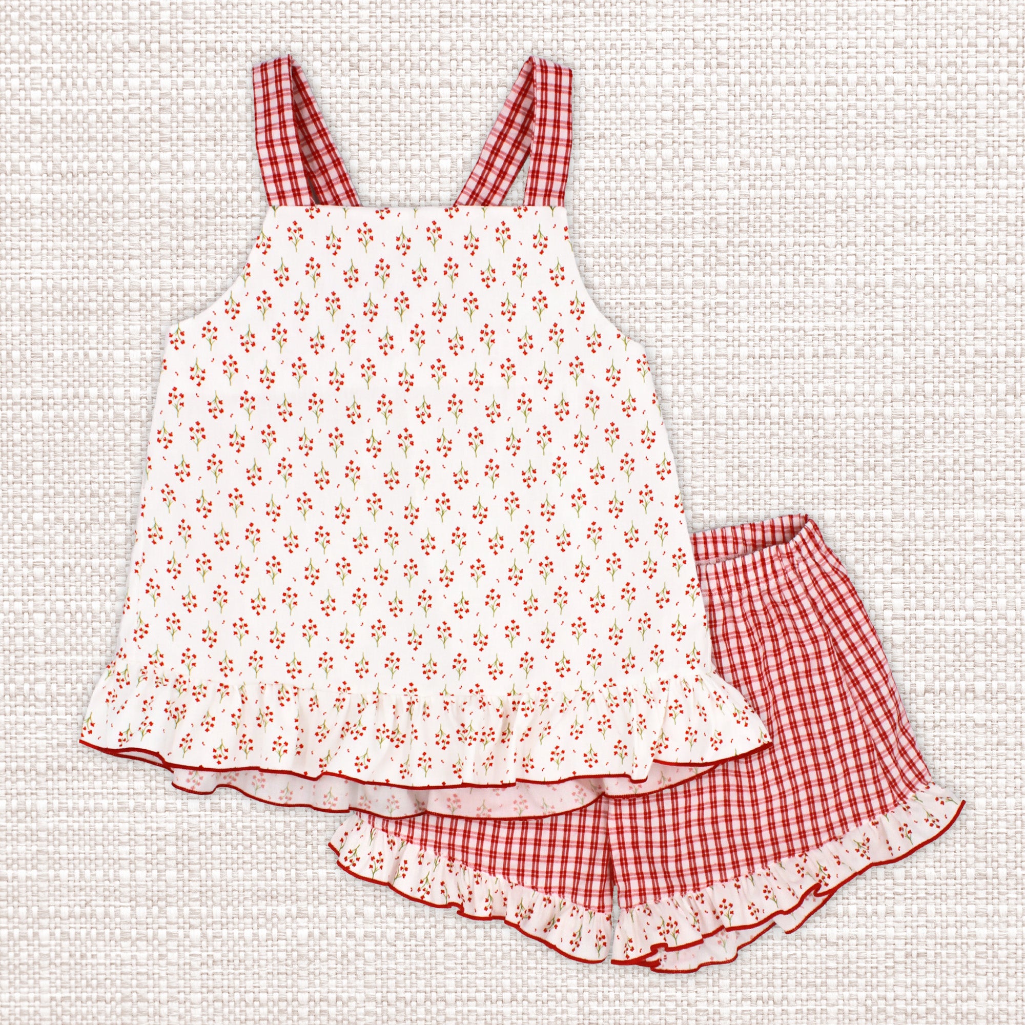 Short Set 'Cherry Red'