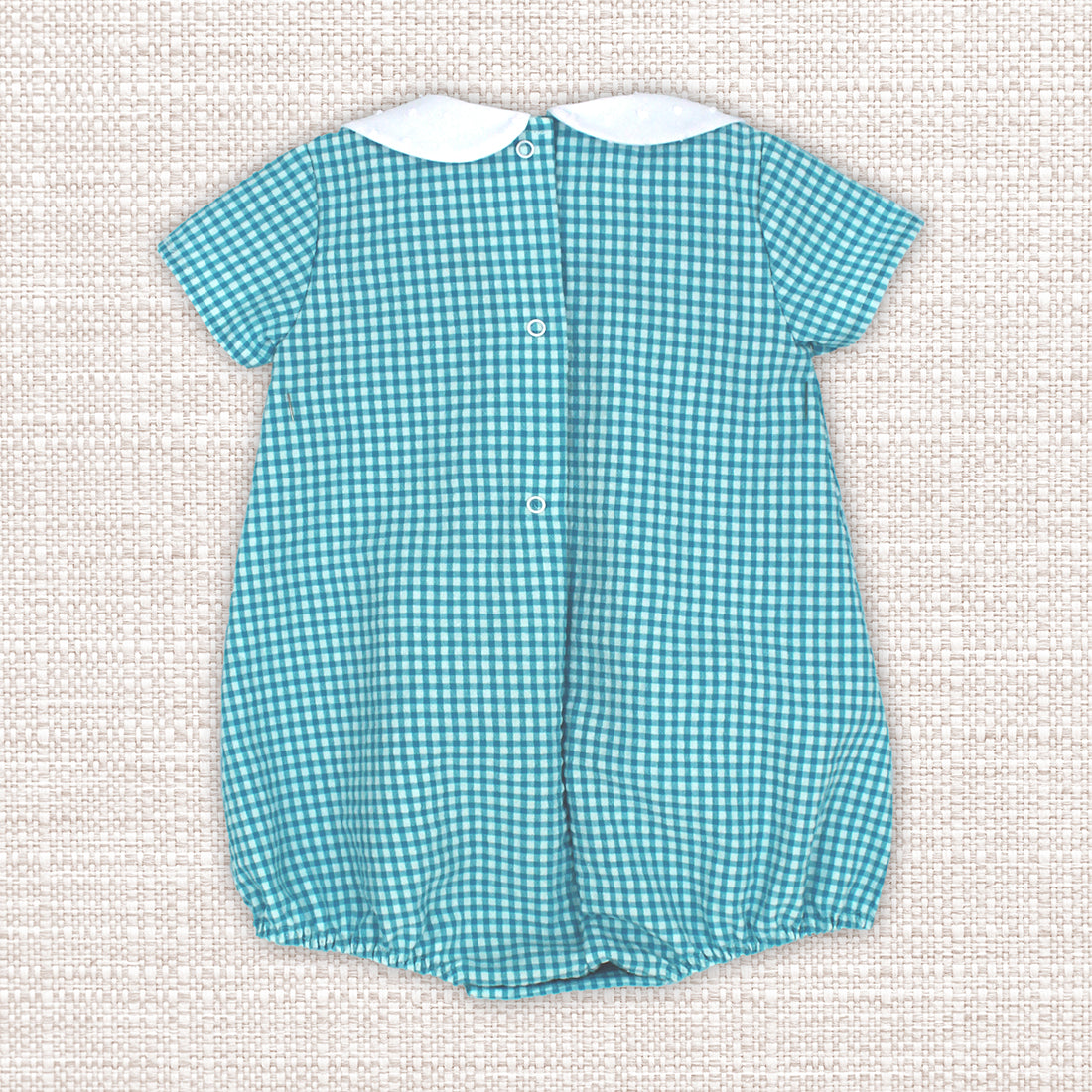 Romper 'Checkered Fun' Turquoise
