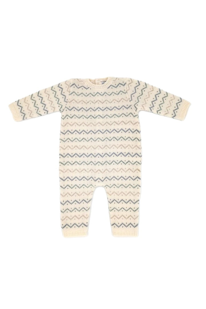 Knit Romper Zigzag