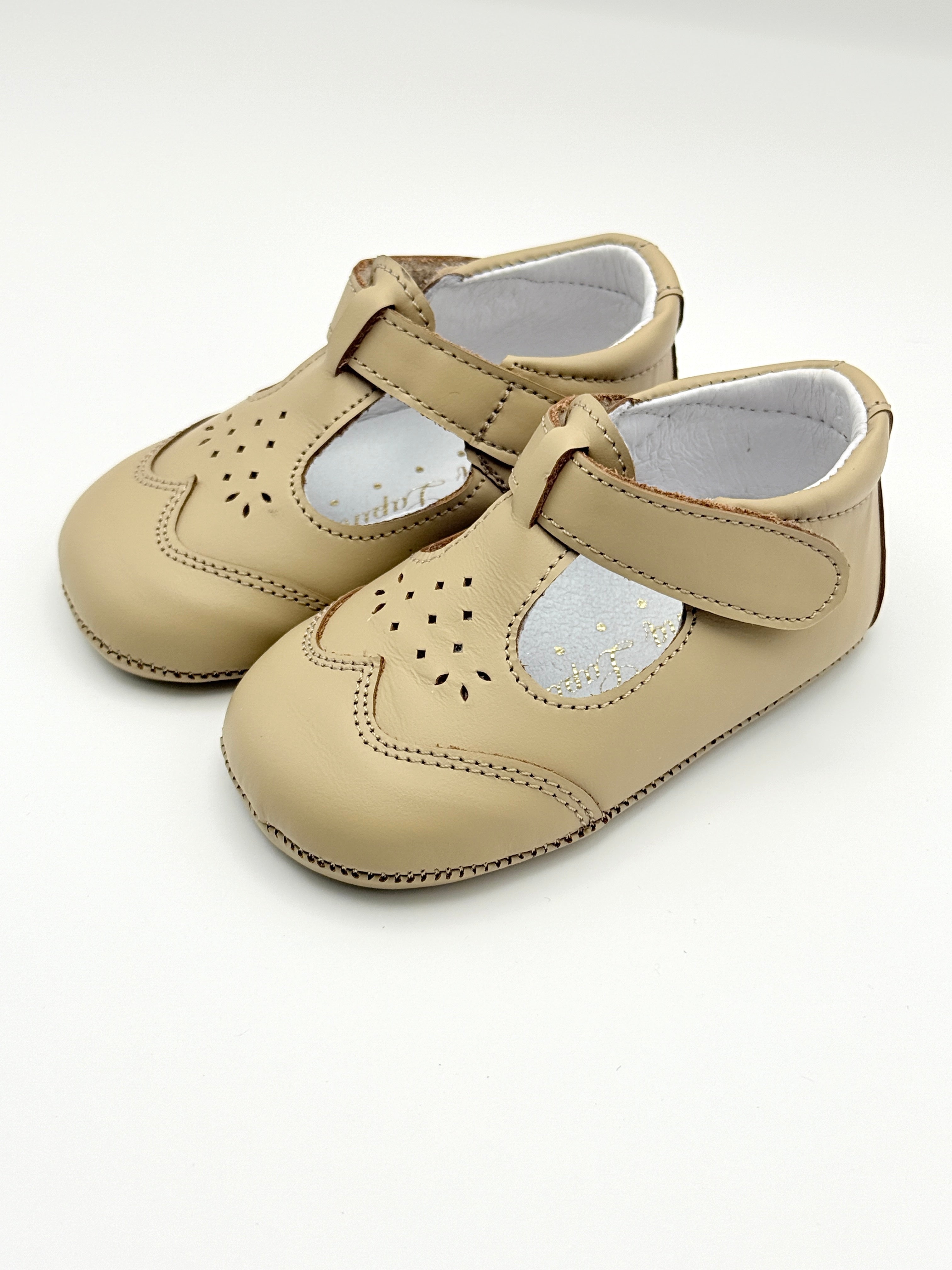 Crib Shoe T-Strap Stone Piedra