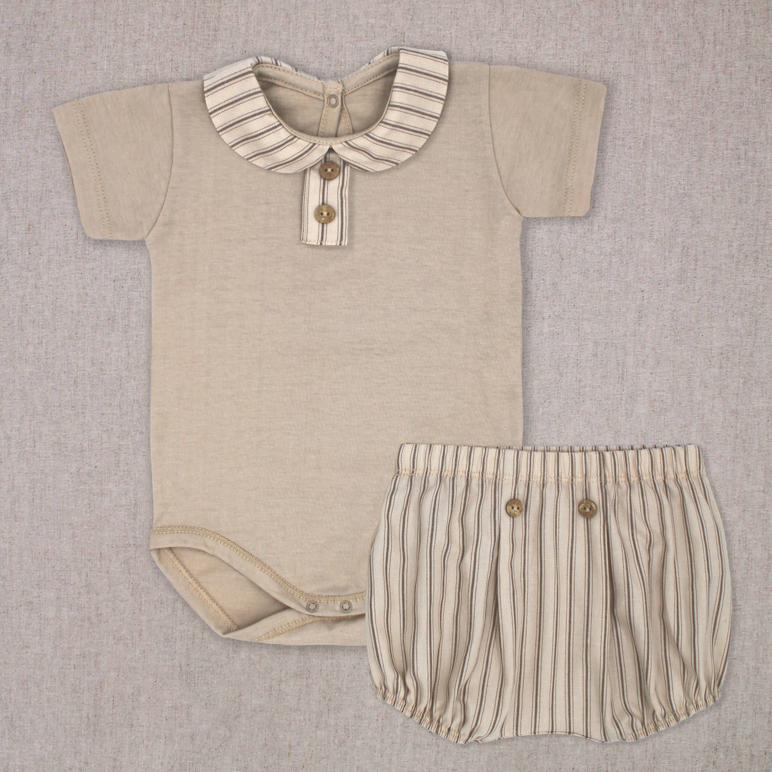 Body Set 'Rayas Camel'