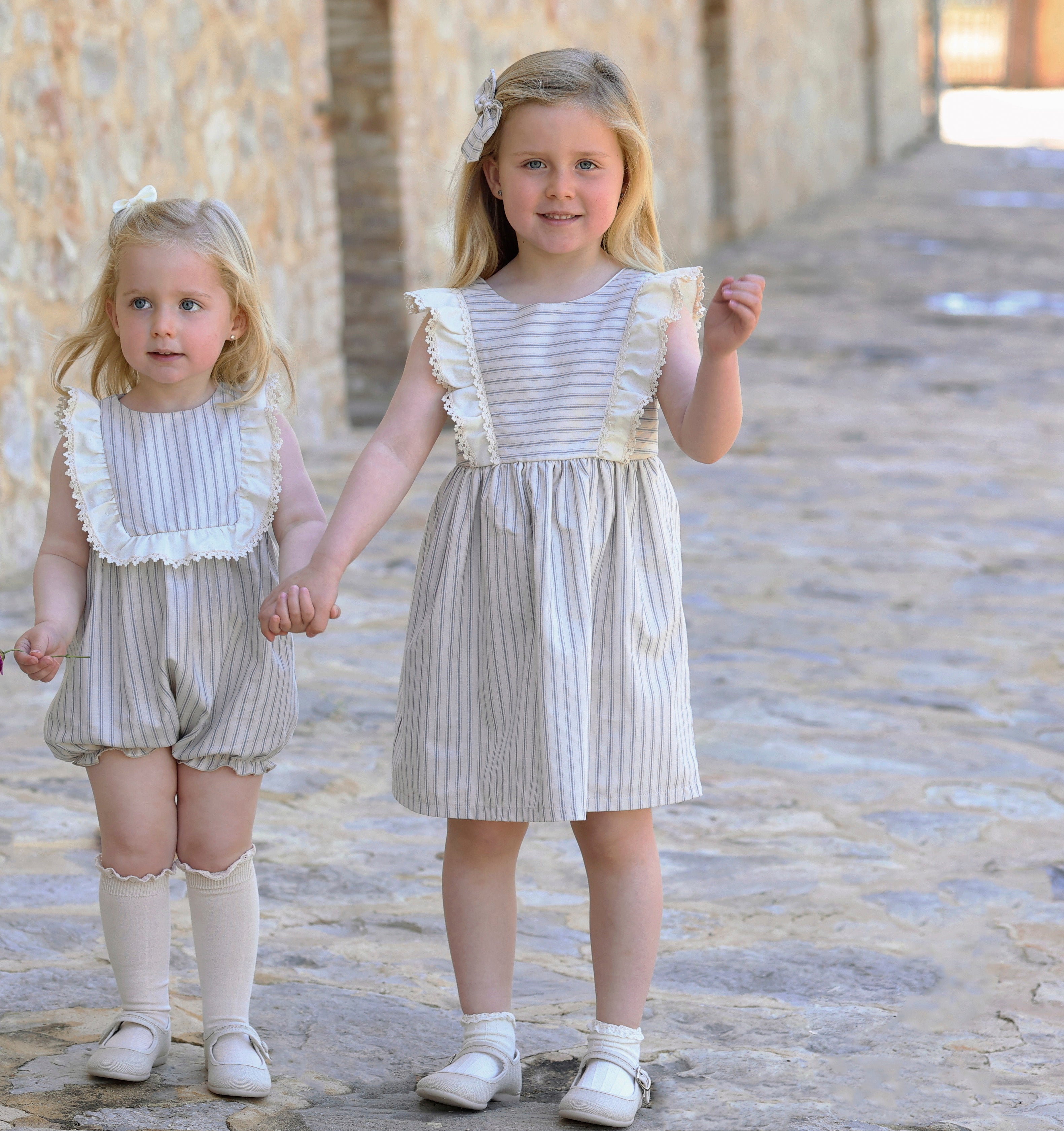 Dress Set 'Rayas Camel'