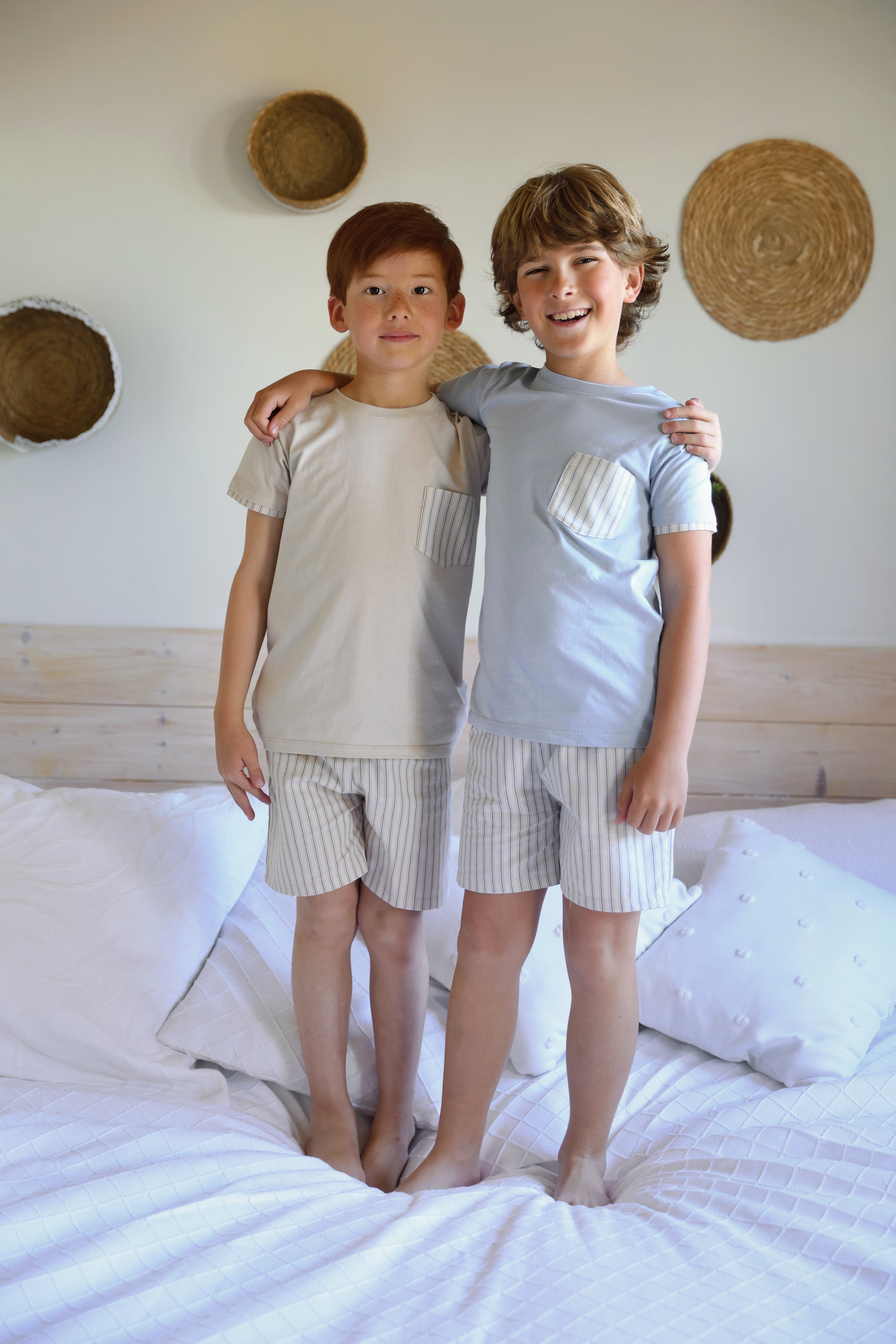 T-Shirt Set 'Rayas Blue'