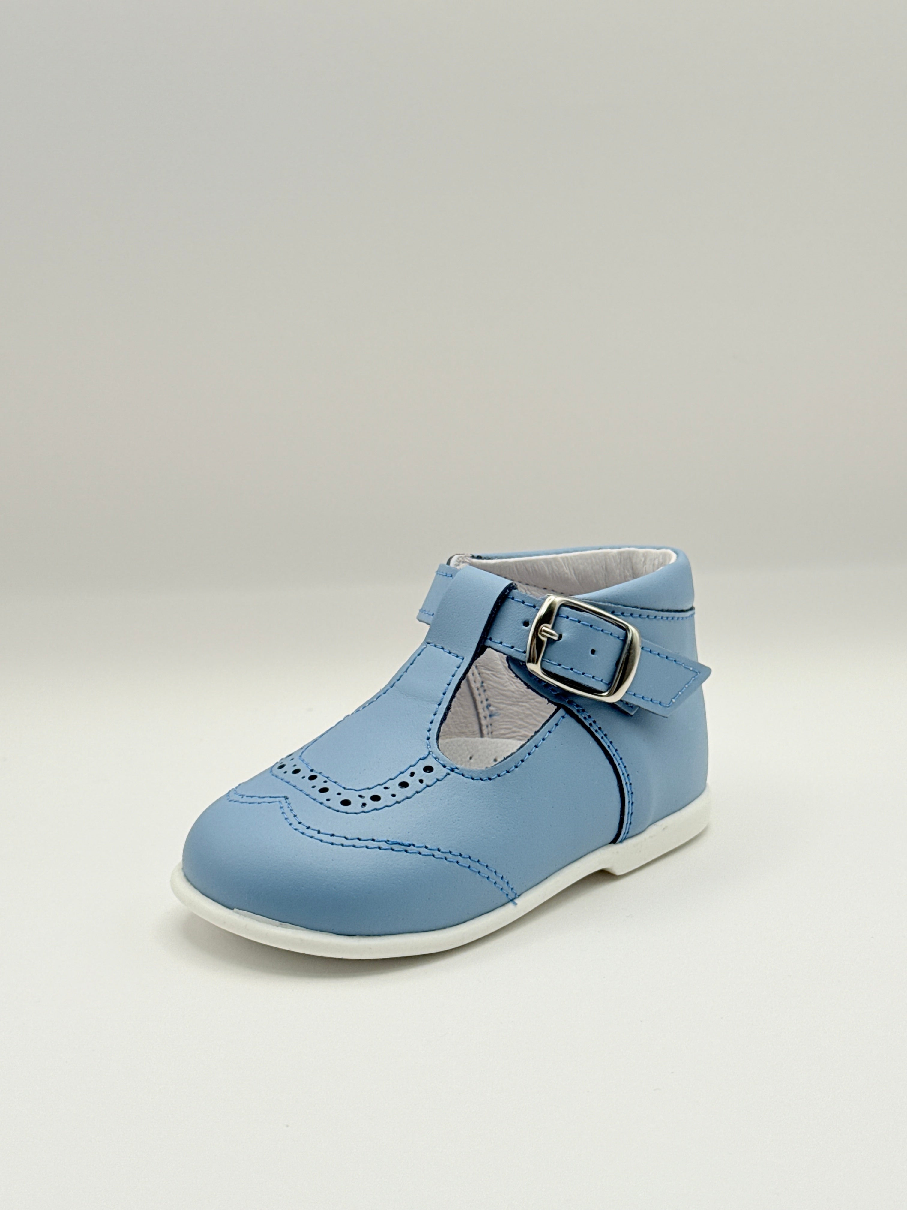 T-Bar Booties Powder Blue