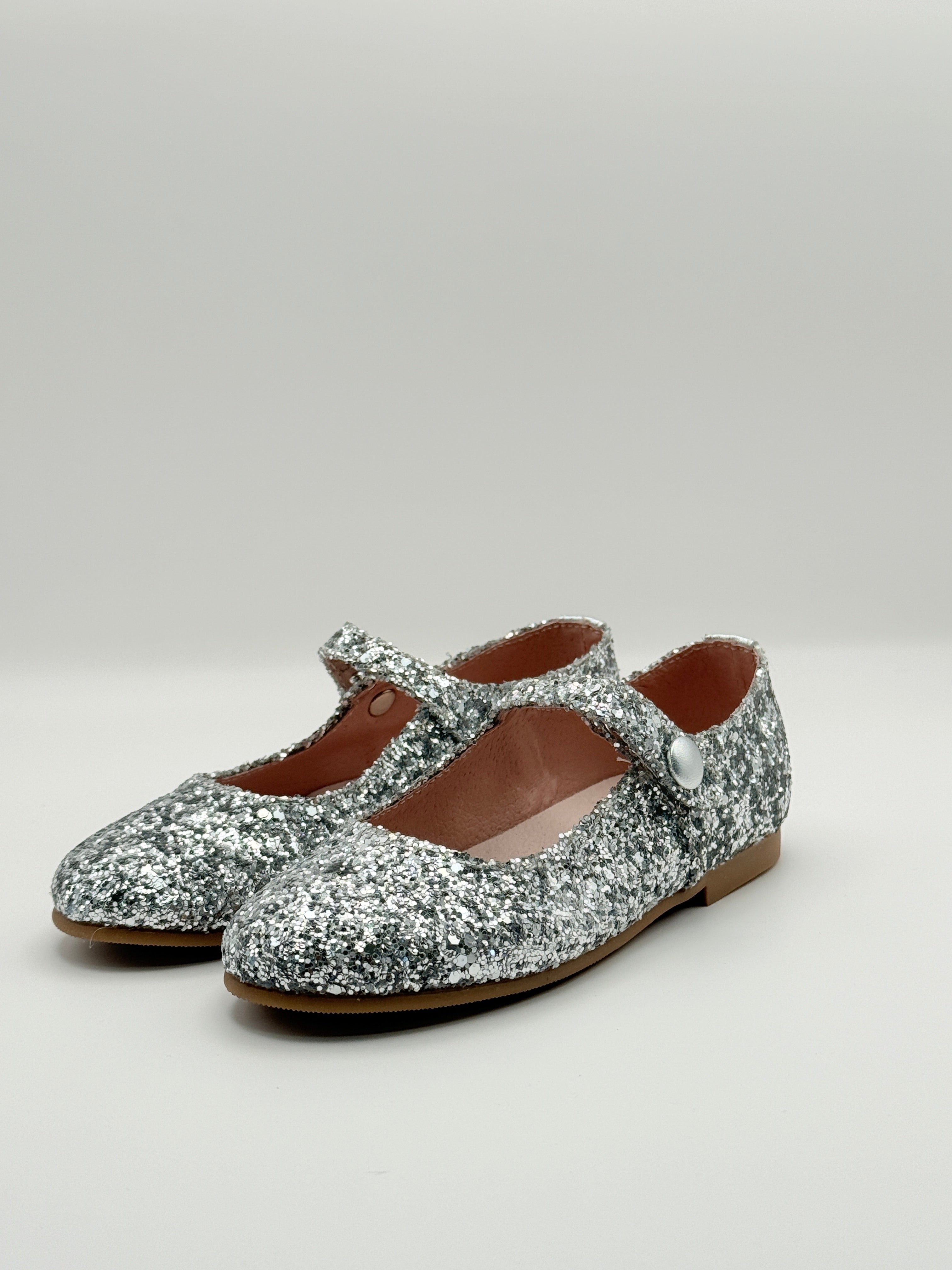 Mary Jane Glitter Silver