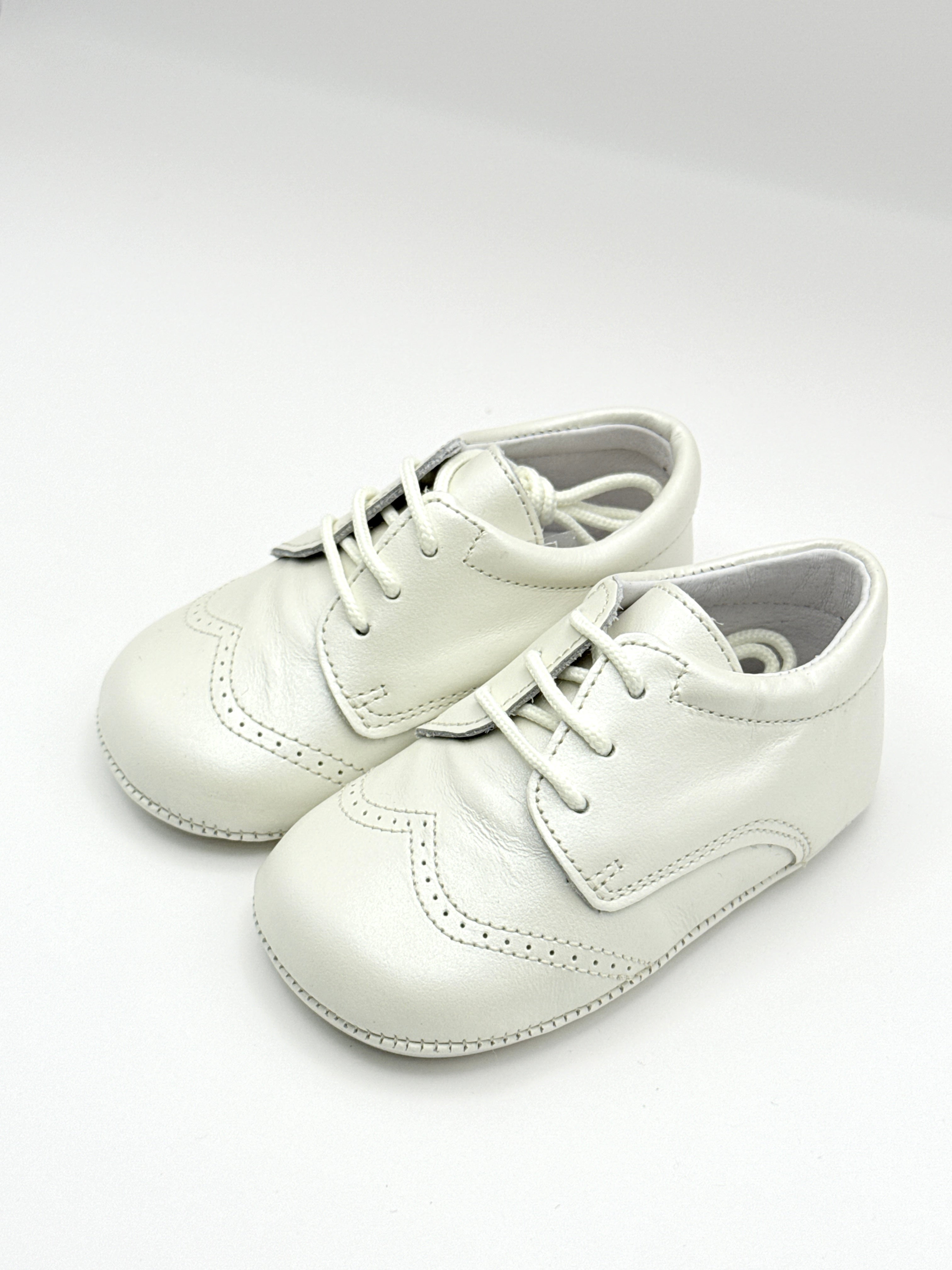 Crib Shoe Blucher Nacar Ivory