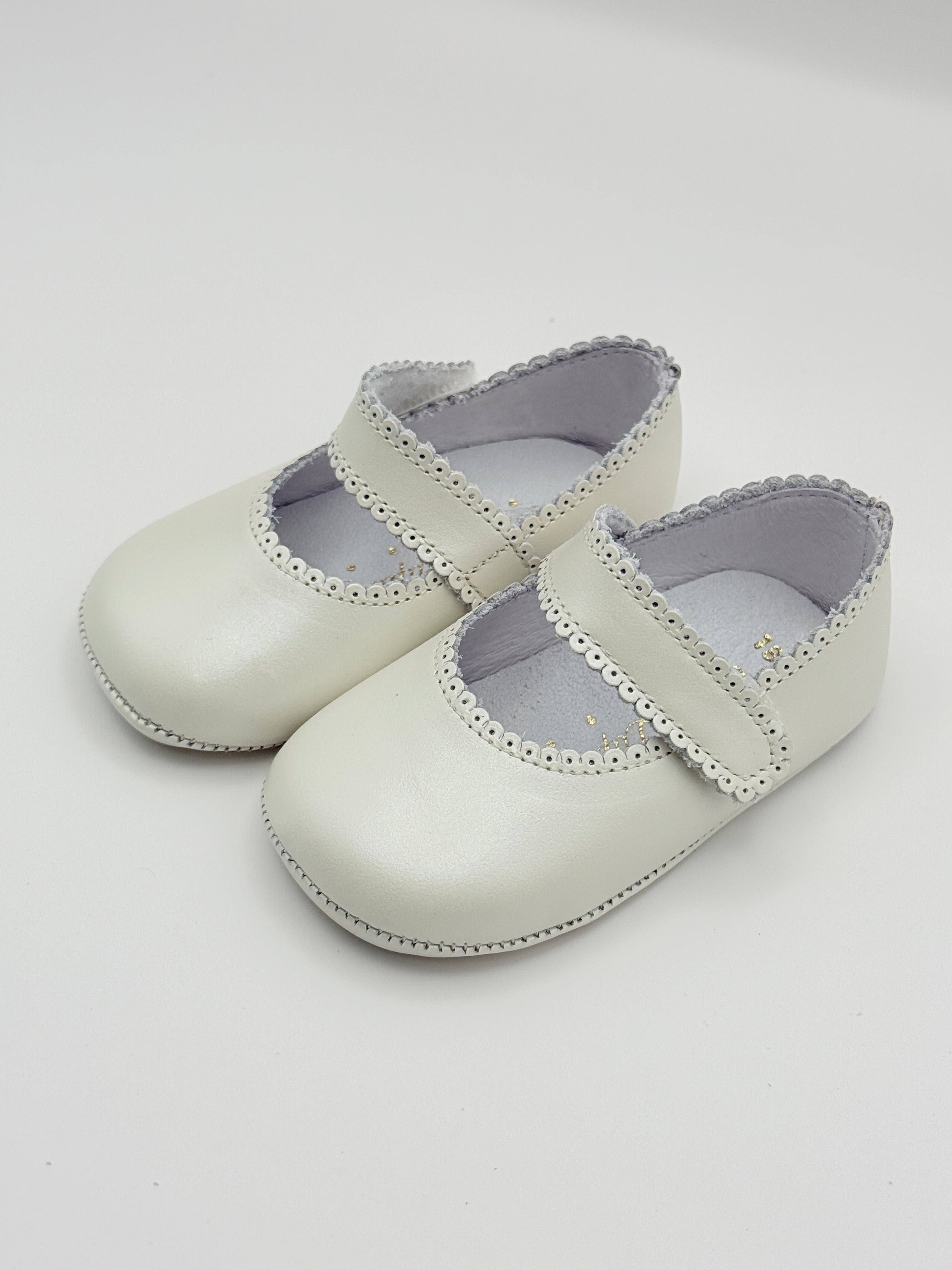 Crib Shoe Mary Jane Nacar Ivory