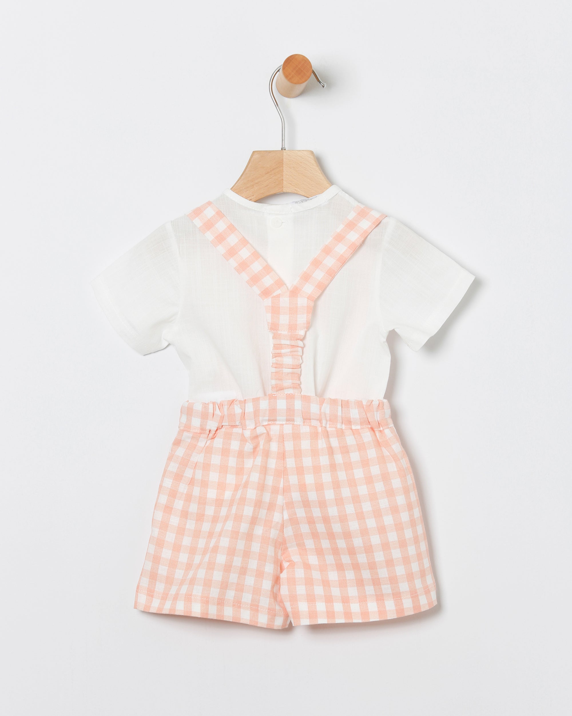 Dungaree Set Coral