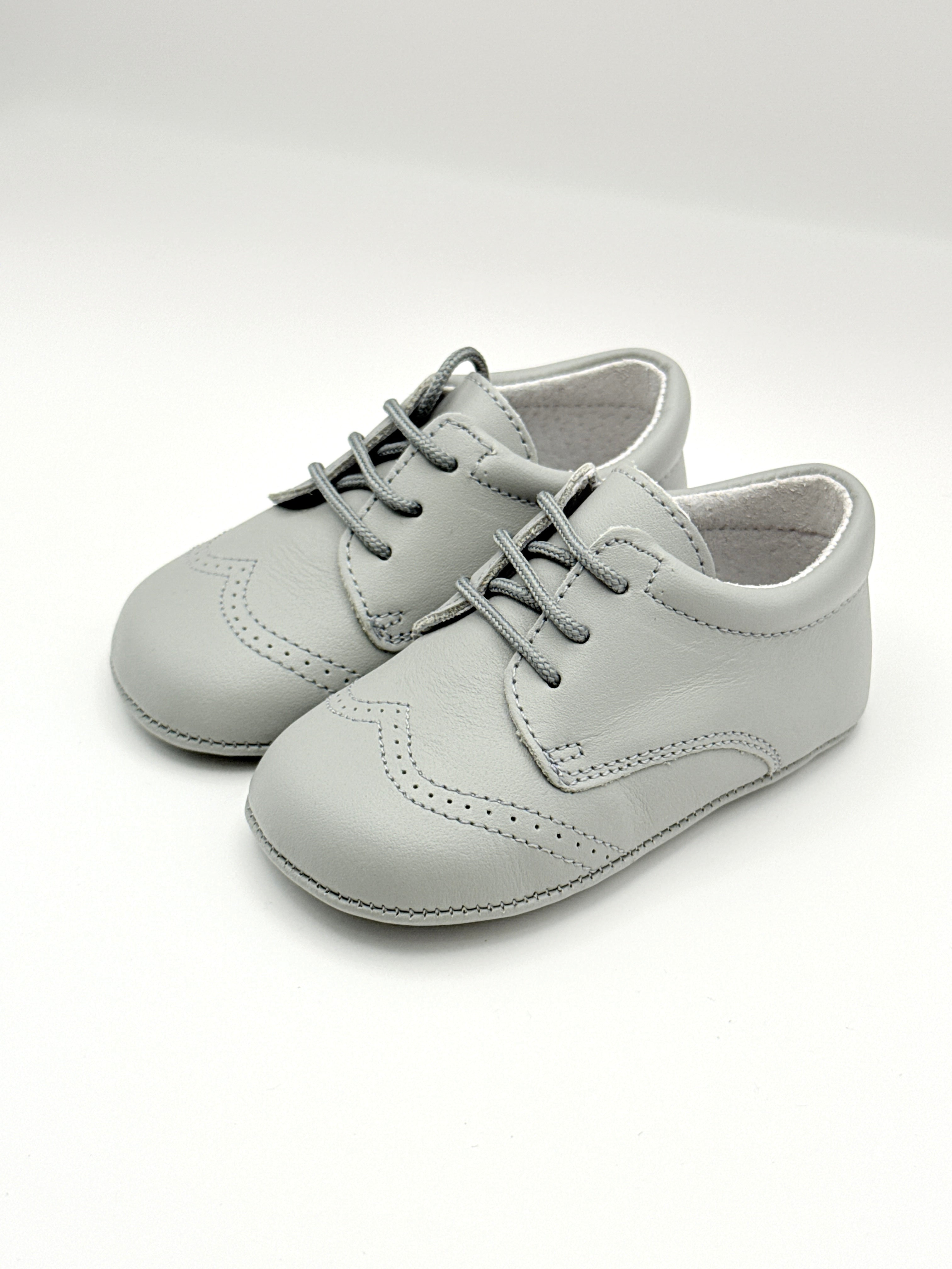 Crib Shoe Blucher Nacar Gray