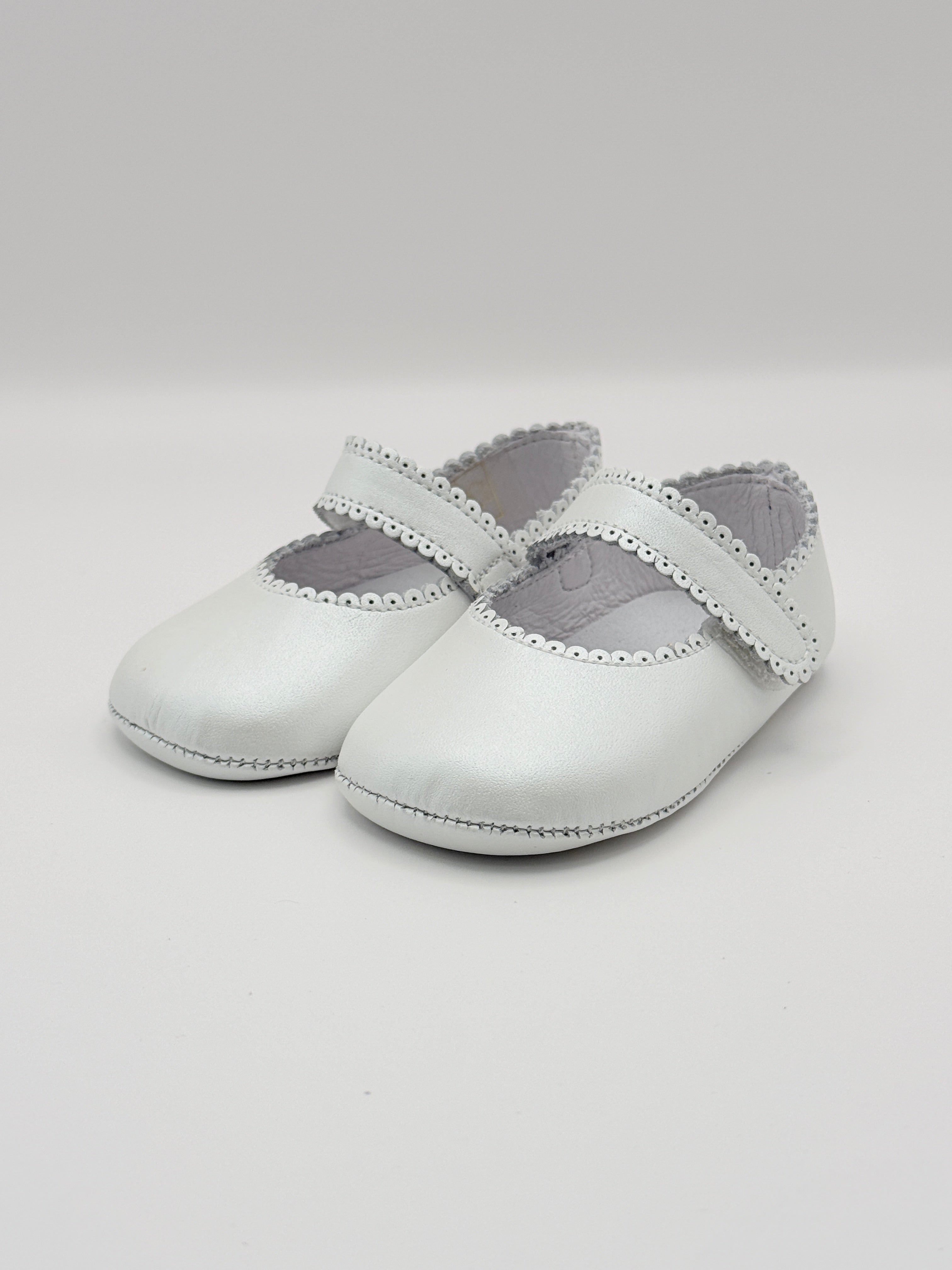 Crib Shoe Mary Jane Nacar White