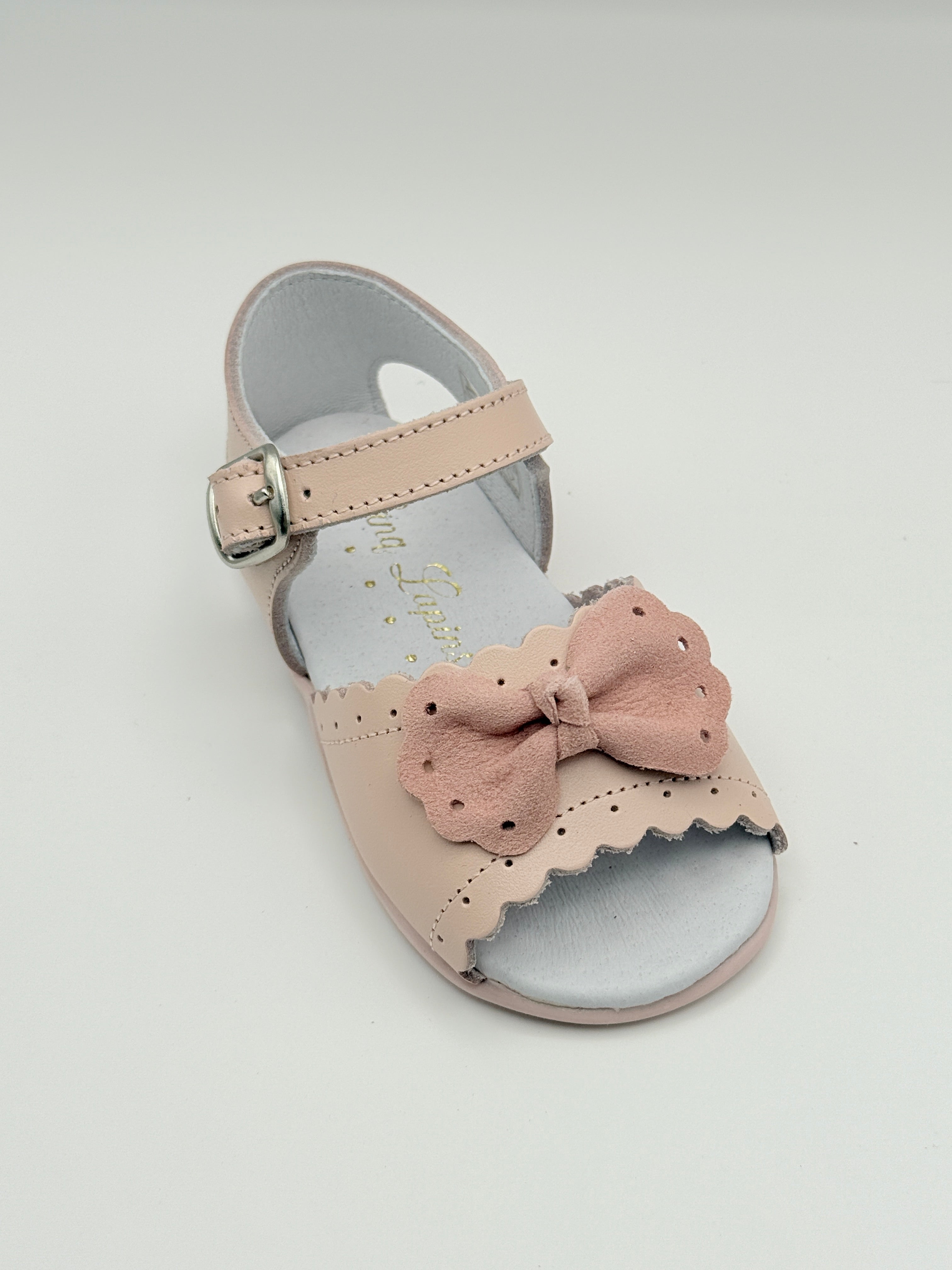 Sandal Scalloped Bow Pink