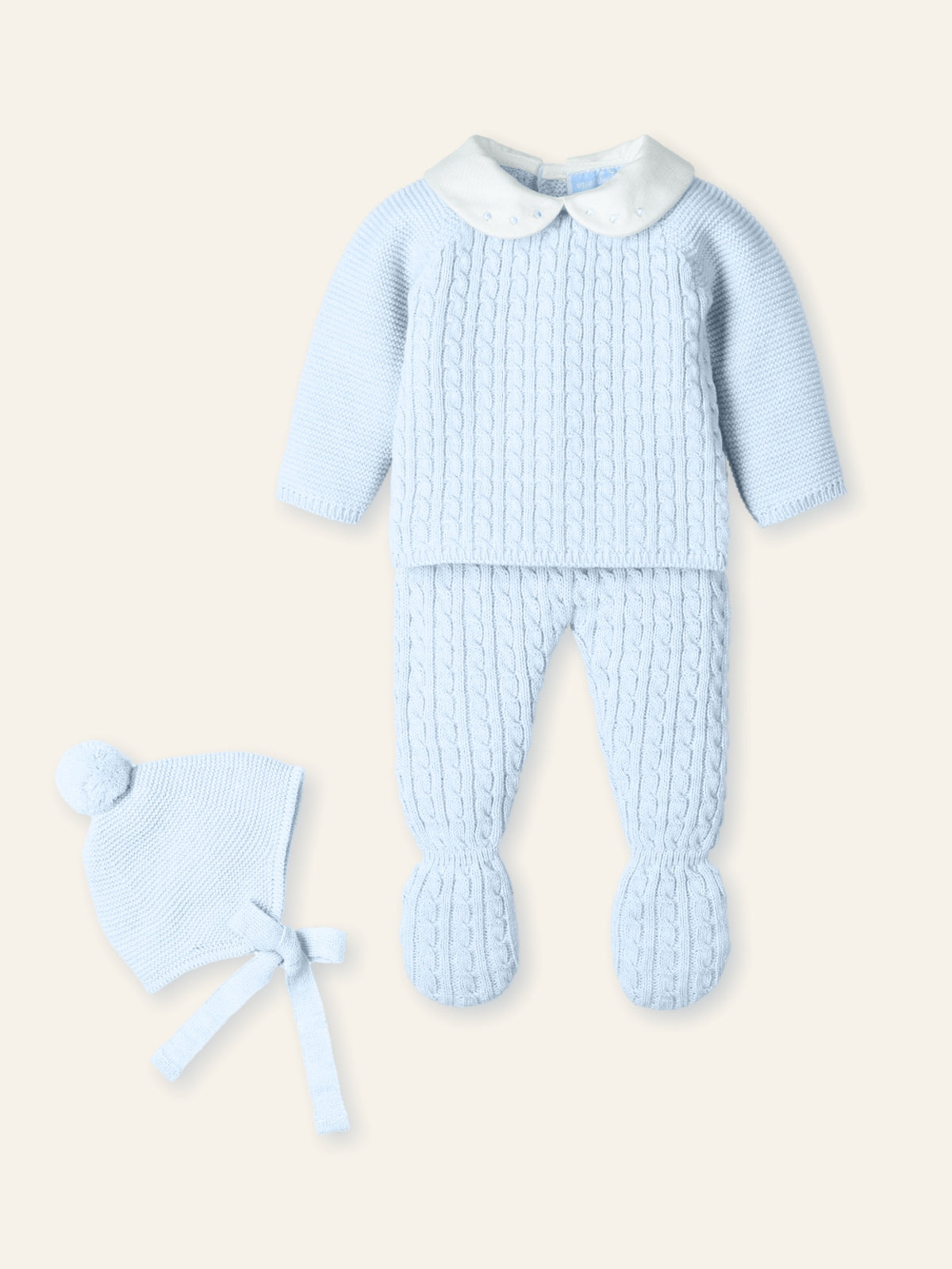 Knit Set Cloud- 3pc