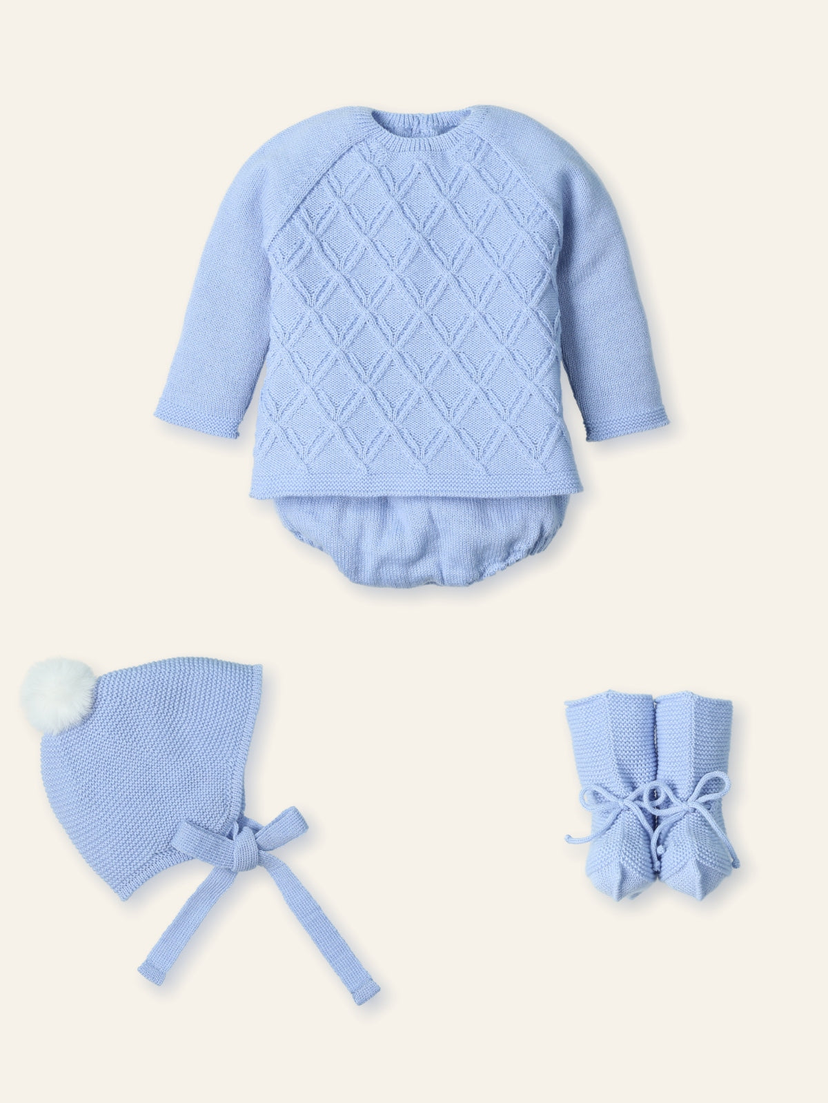Knit Set Cielo- 3pc