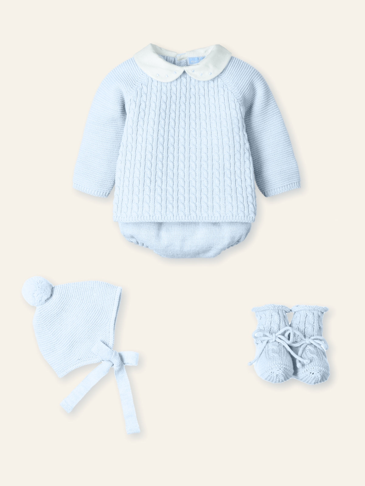 Knit Set Cloud- 4pc