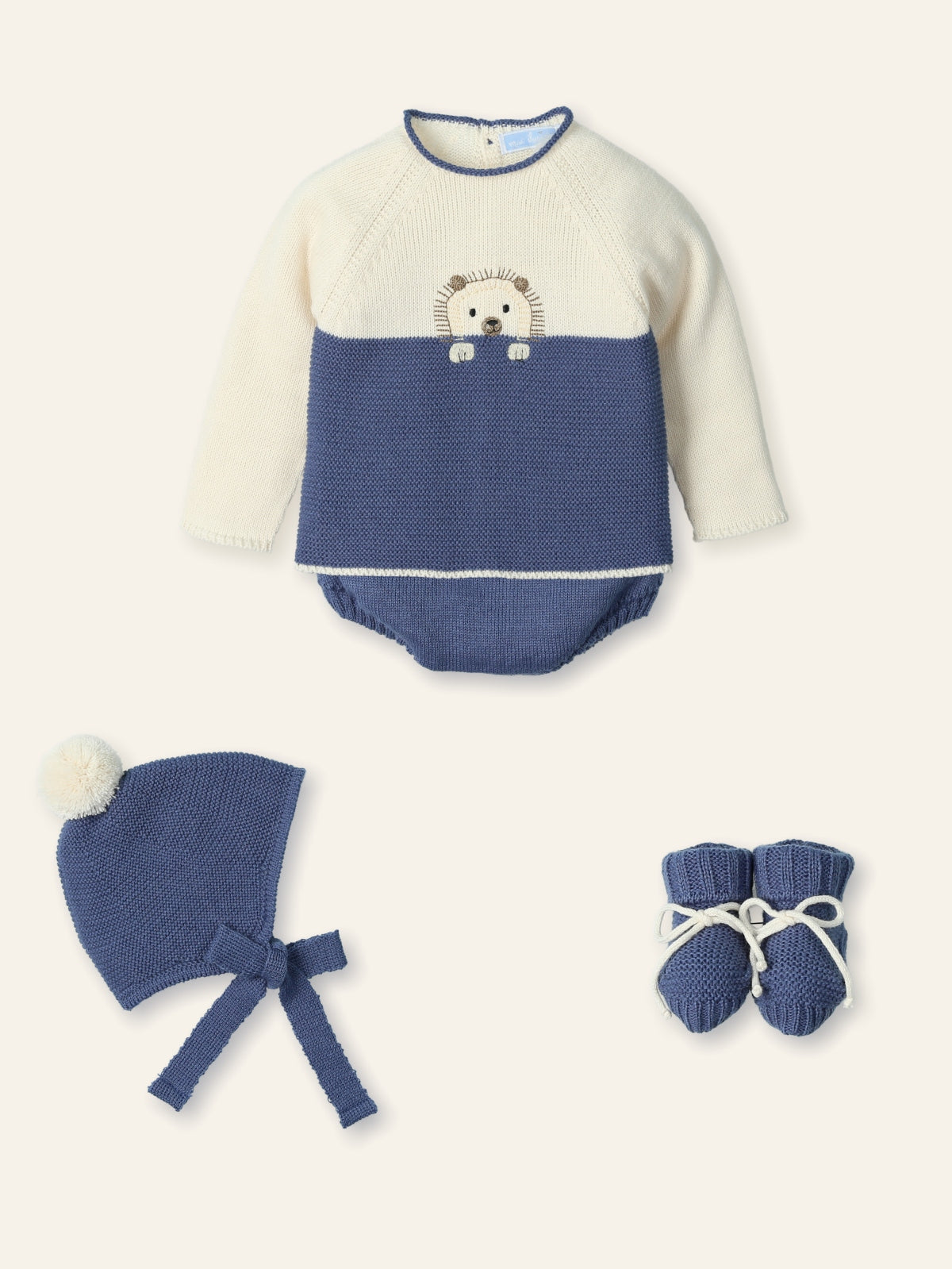 Knit Set Erizo- 4pc